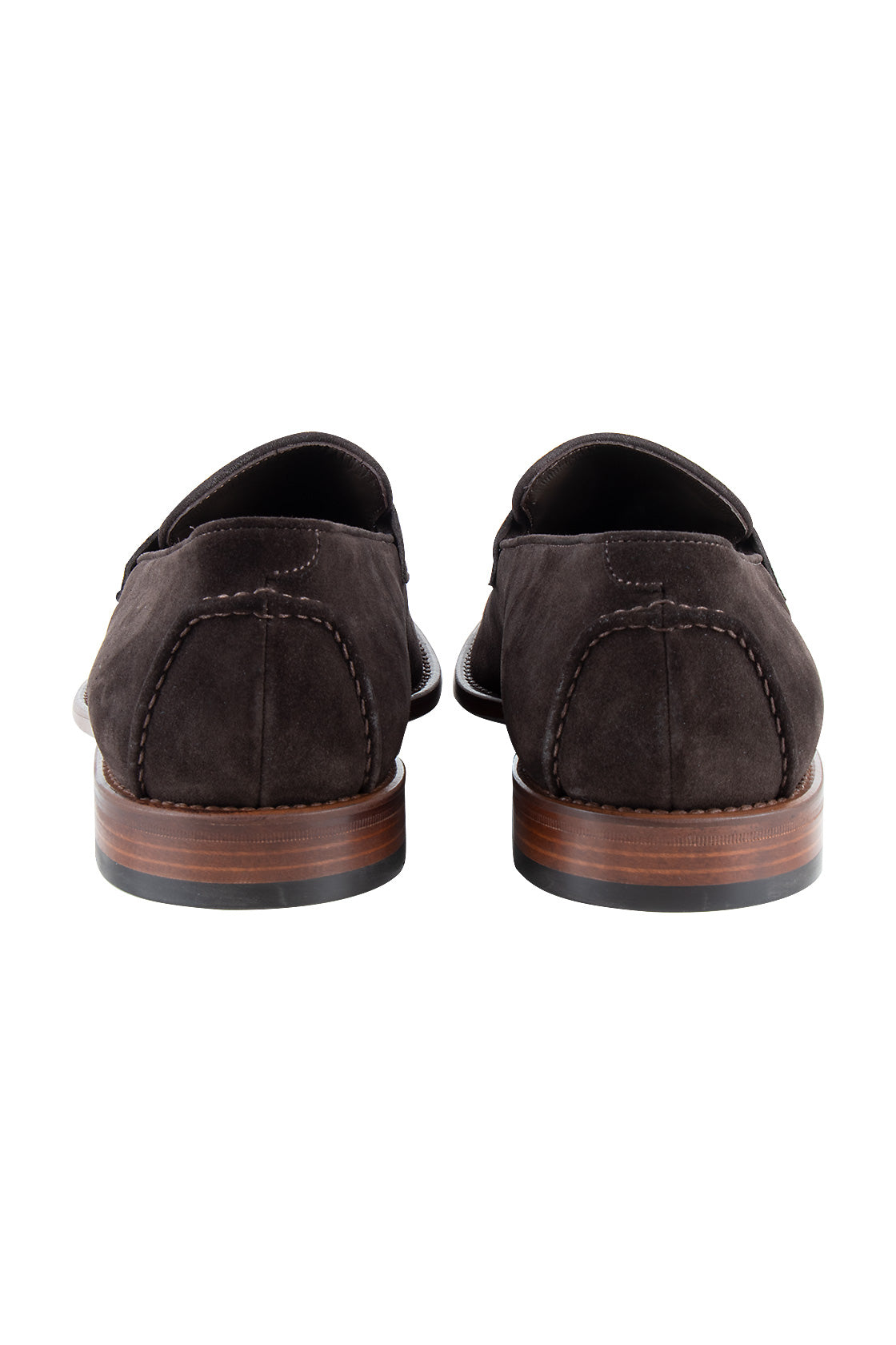 Hugo Boss Stofer Suede Penny Loafer Chocolate