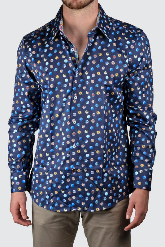 John Lennon Filton Shirt Blue