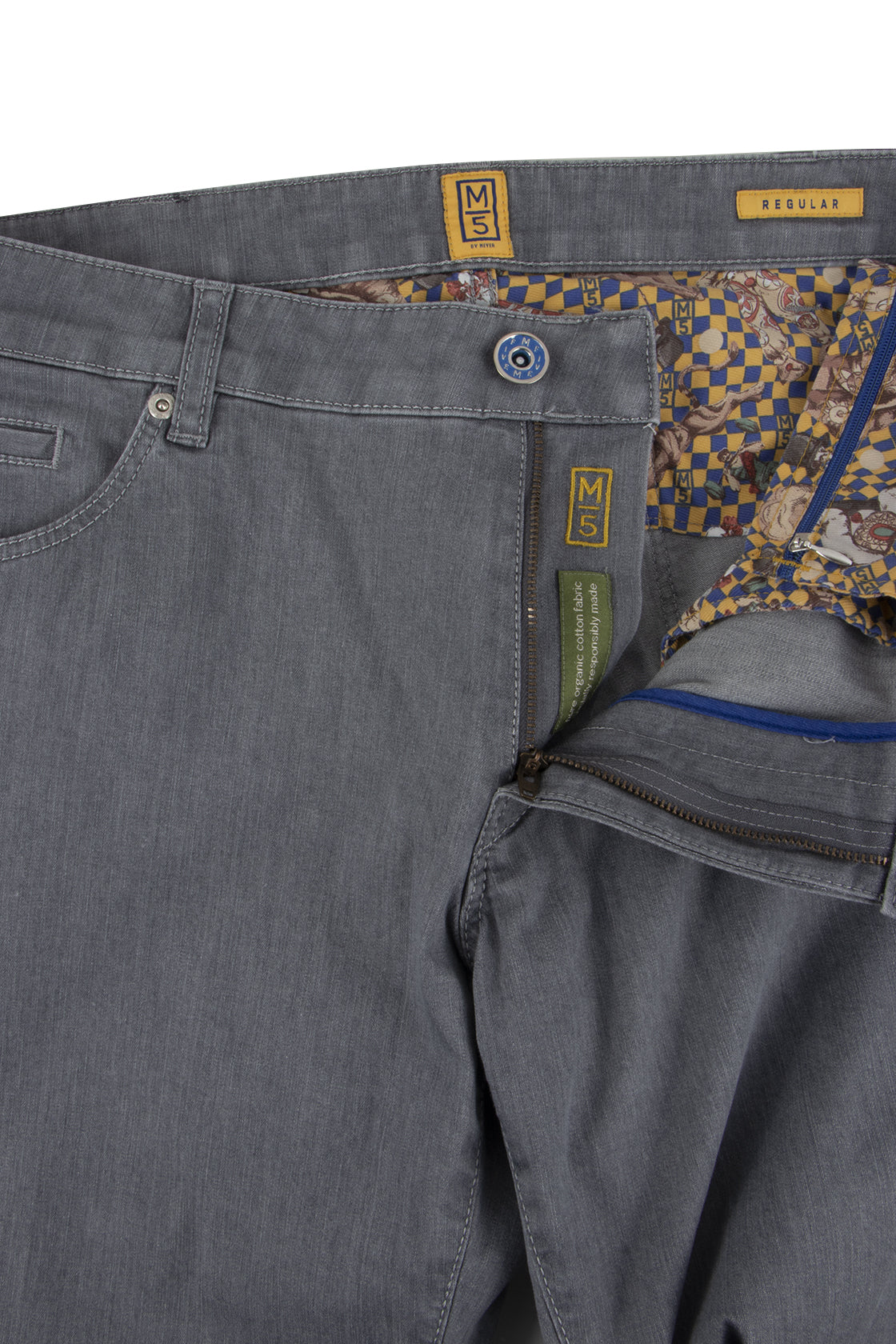 Meyer M5 Regular Fit Jean 34L Grey