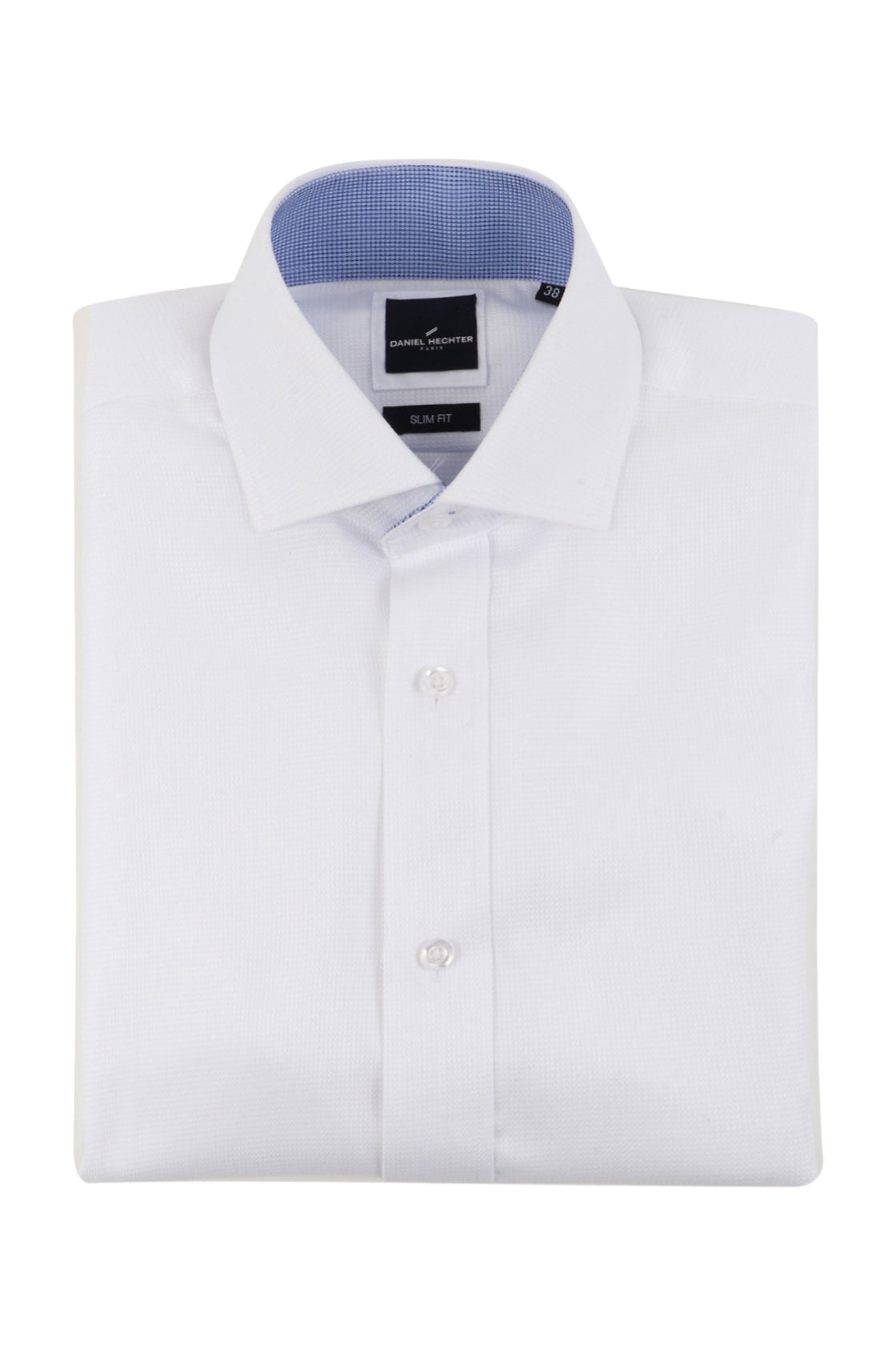 Daniel Hechter Single Cuff White Dobby Shirt