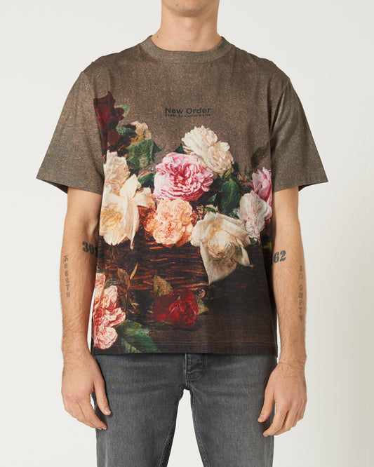 Neuw New Order Samo Roses Tee Olive