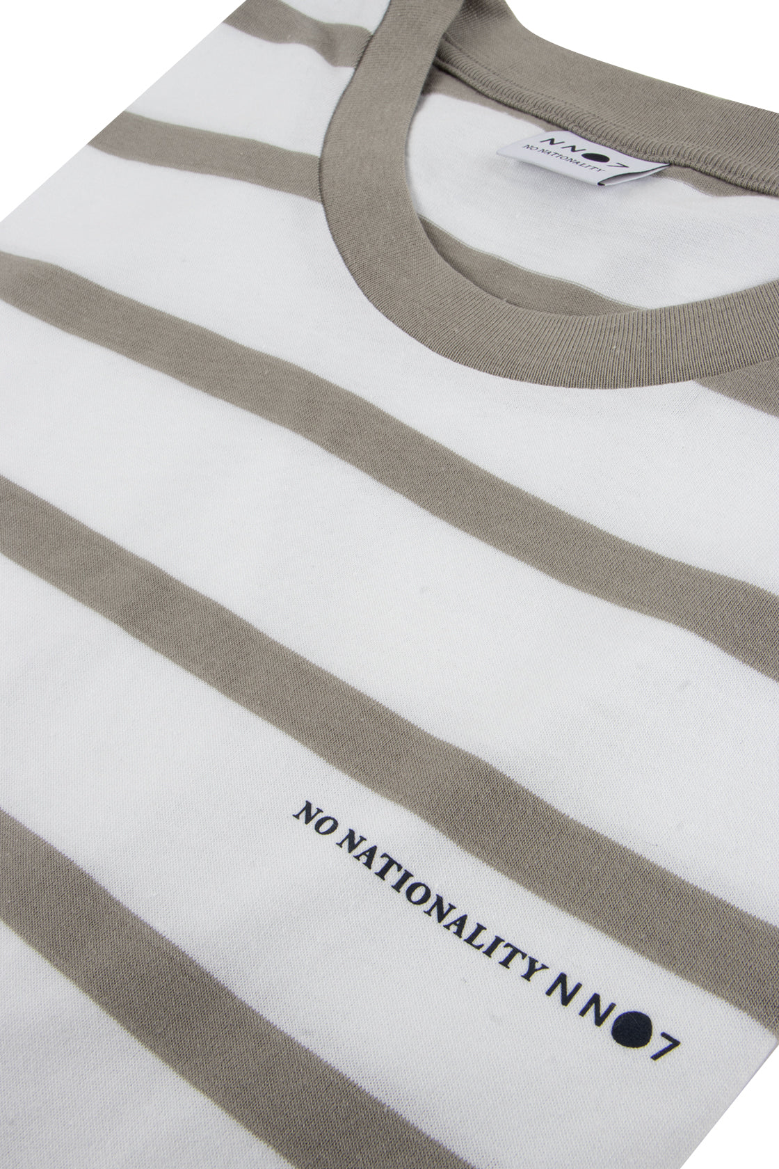 NN07 Aspen Stripe Tee Grey