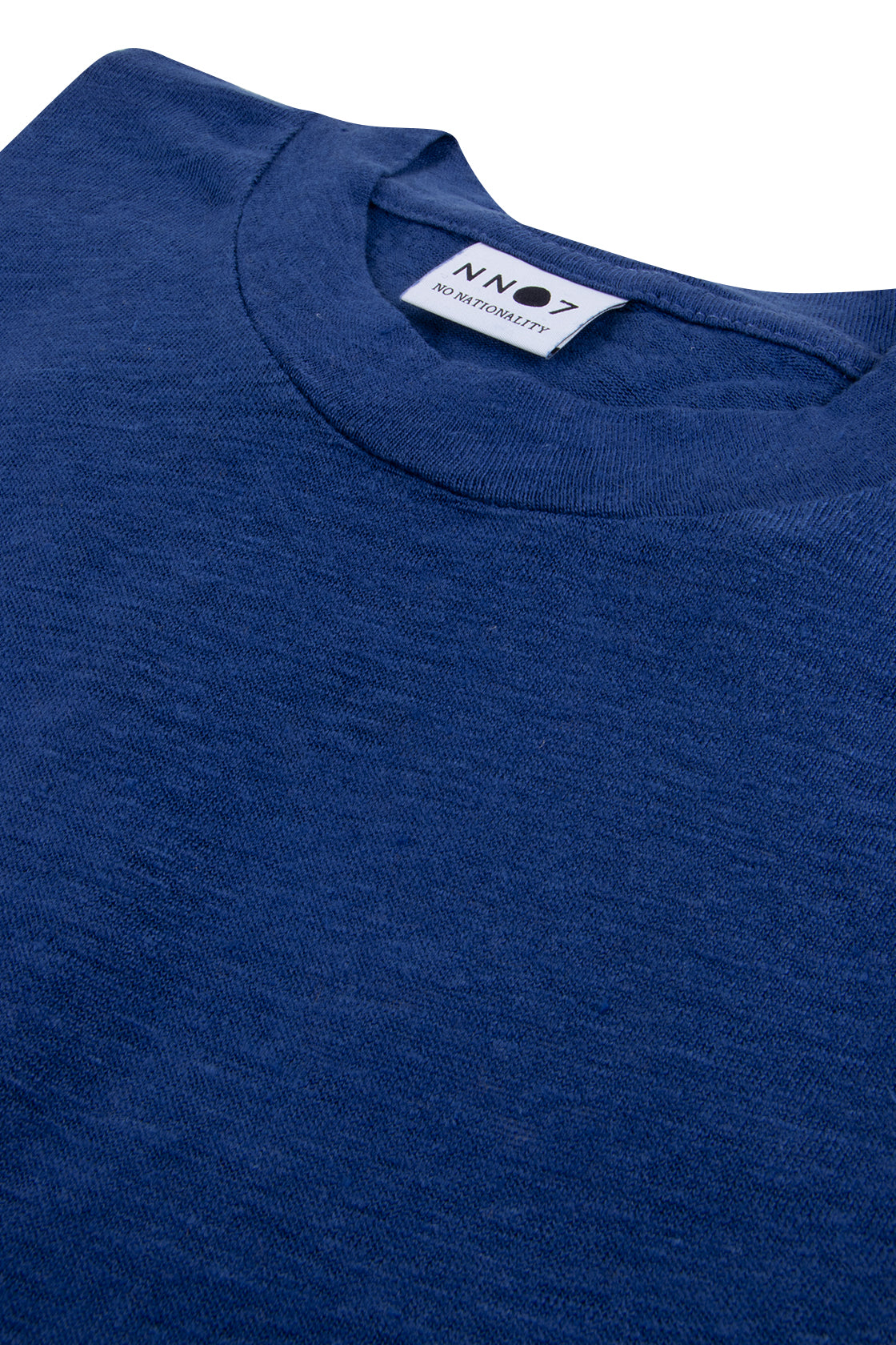 NN07 Dylan Linen Tee Cobalt