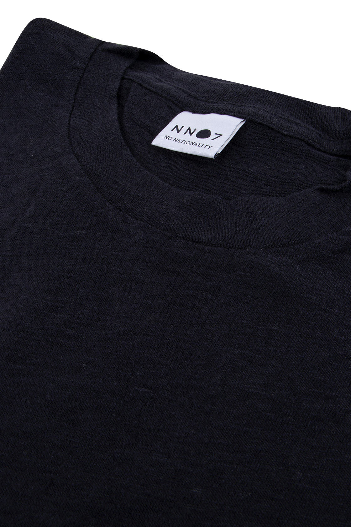 NN07 Dylan Linen Tee Navy