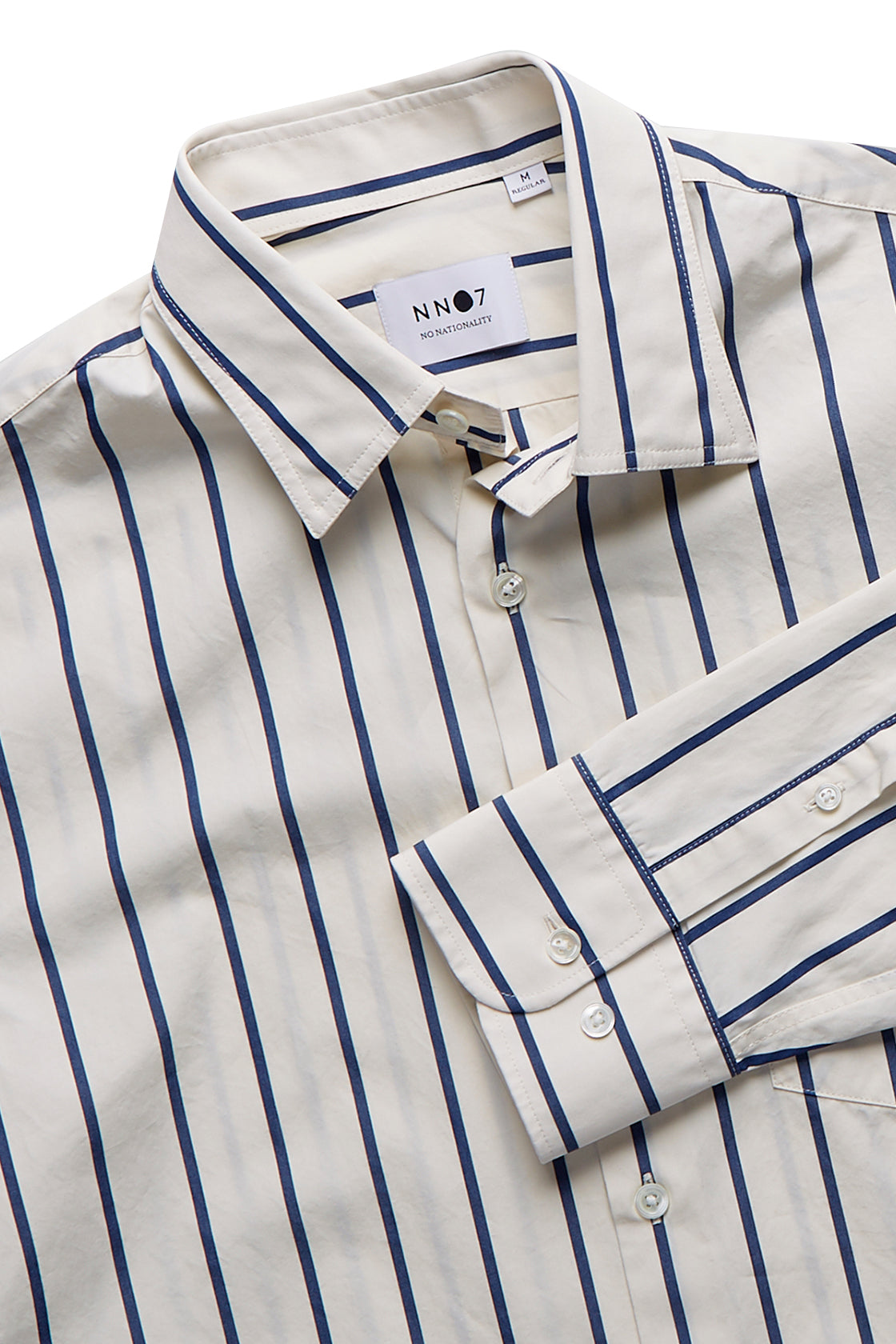 NN07 Errico Shirt White Stripe