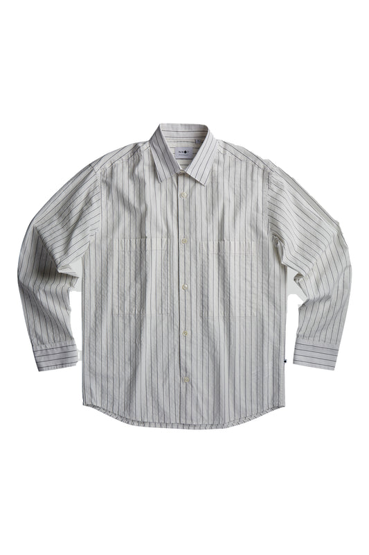NN07 Freddy Shirt White Stripe