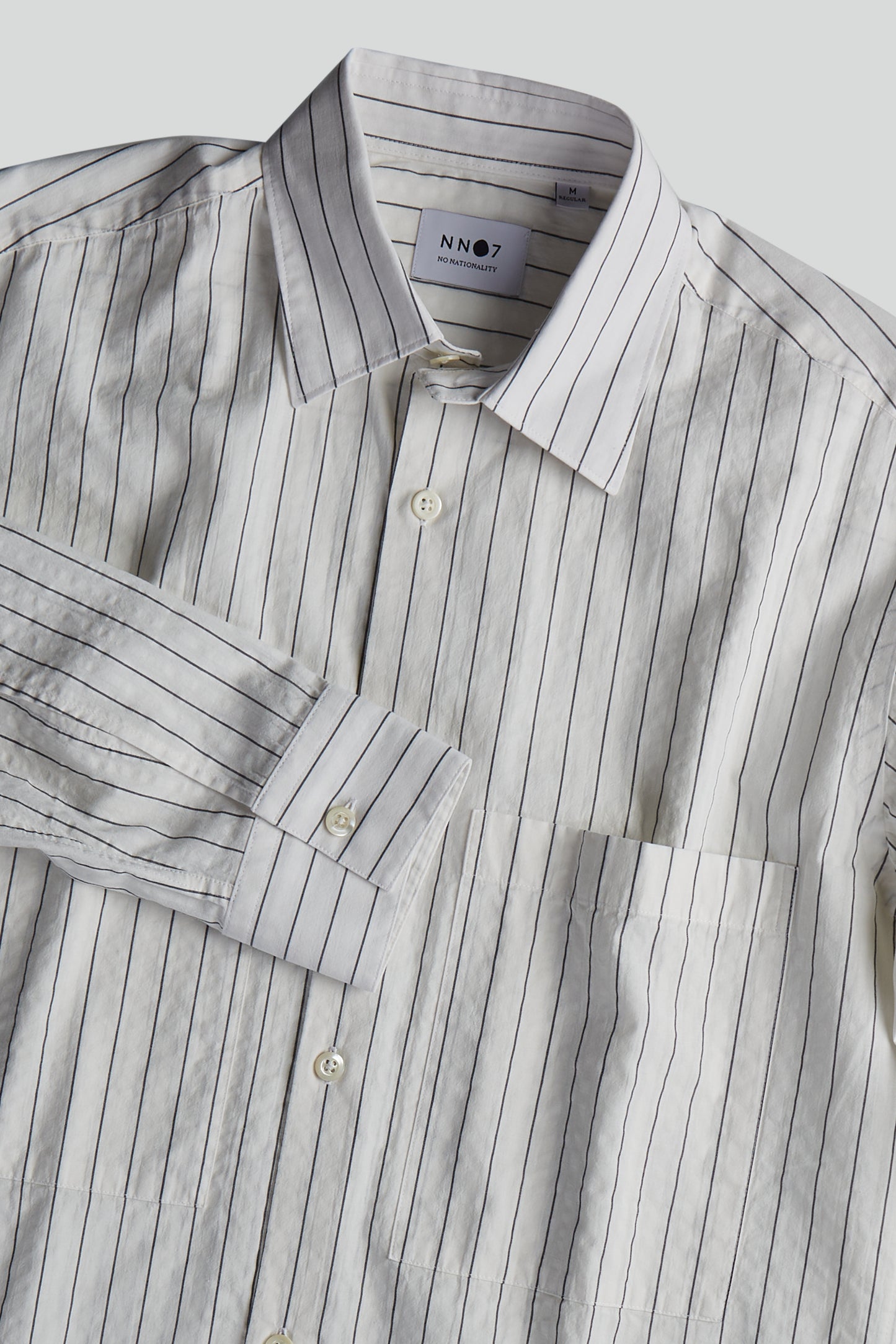 NN07 Freddy Shirt White Stripe