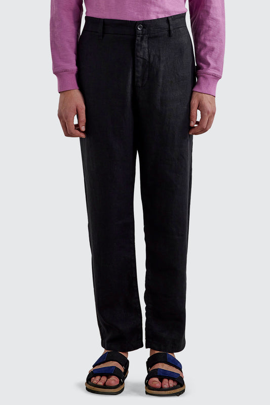 NN07 Karl Linen Chino L32 Black