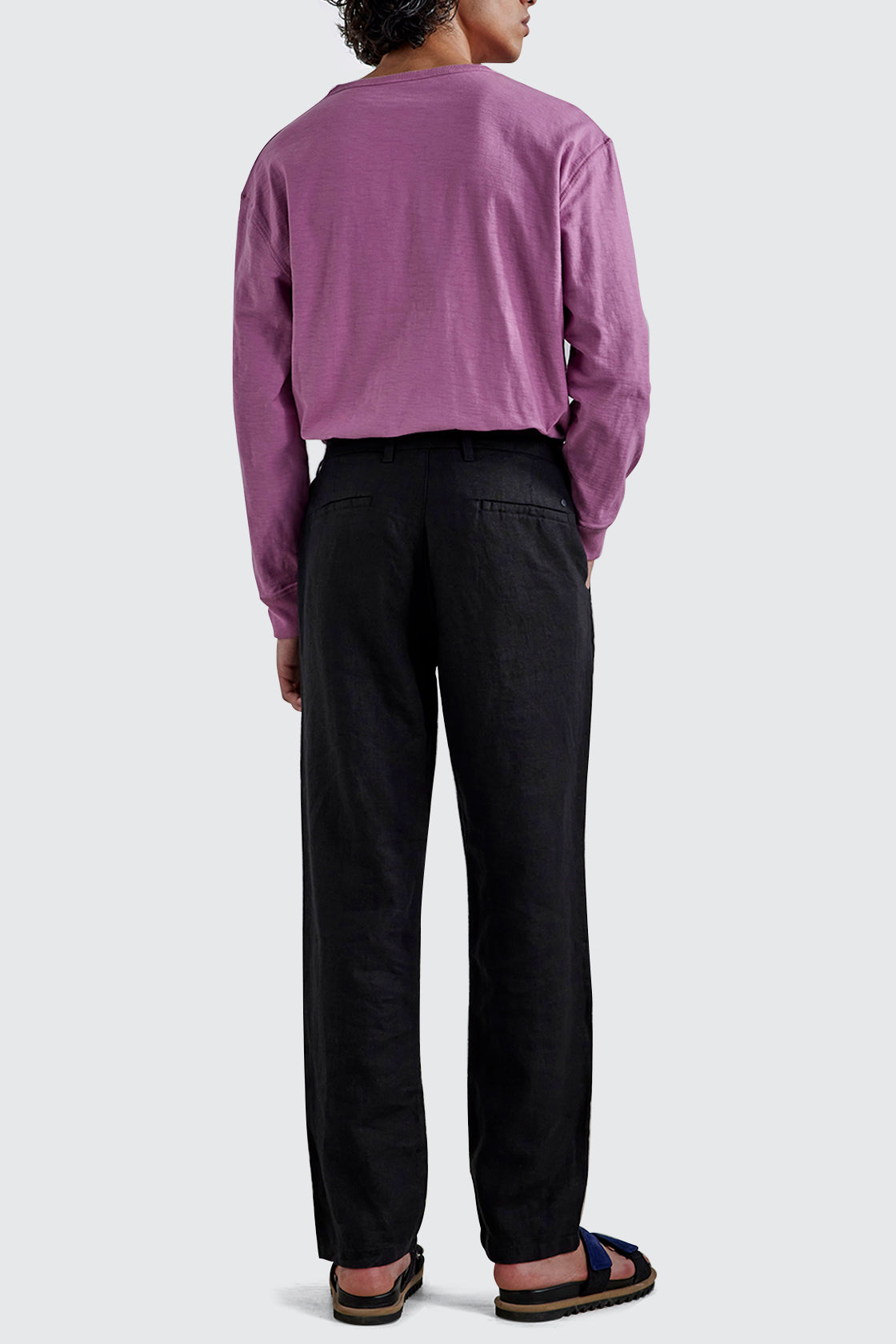NN07 Karl Linen Chino L32 Black