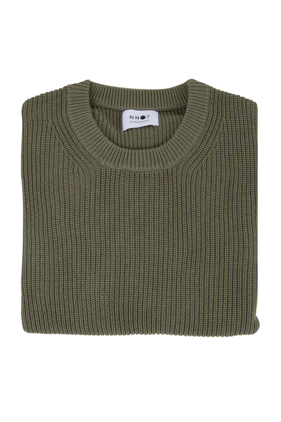 NN07 Knut Crew Neck Pullover Dark Green –