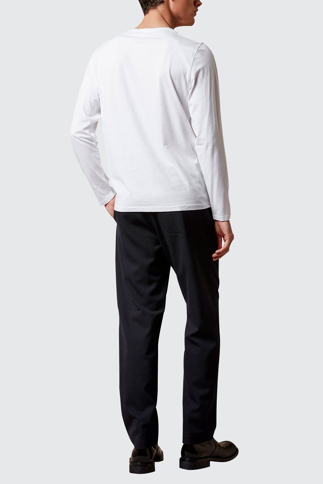 NN07 Pima Long Sleeve Tee White