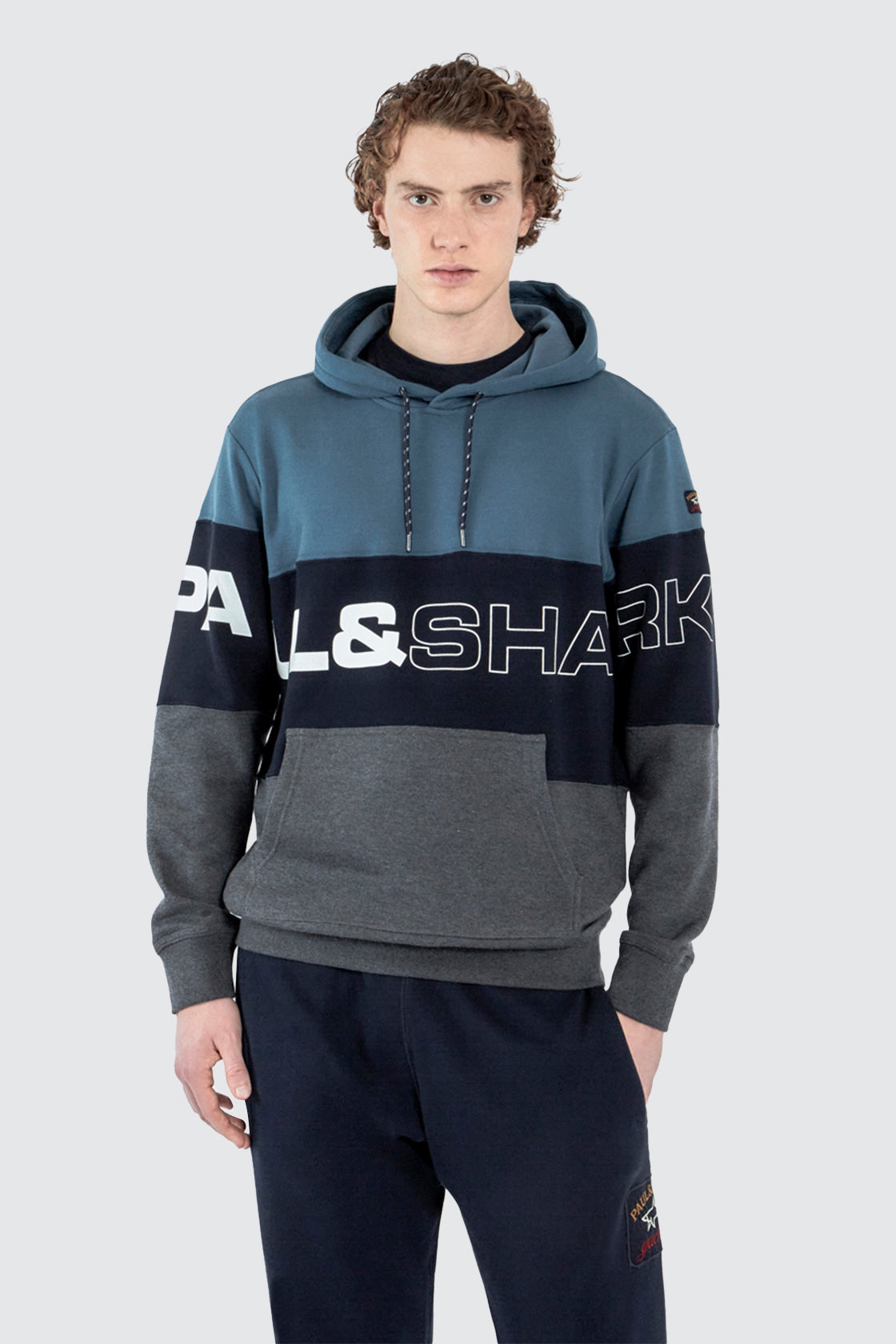 Paul & Shark Cotton Hooded Sweat Multi Stripe