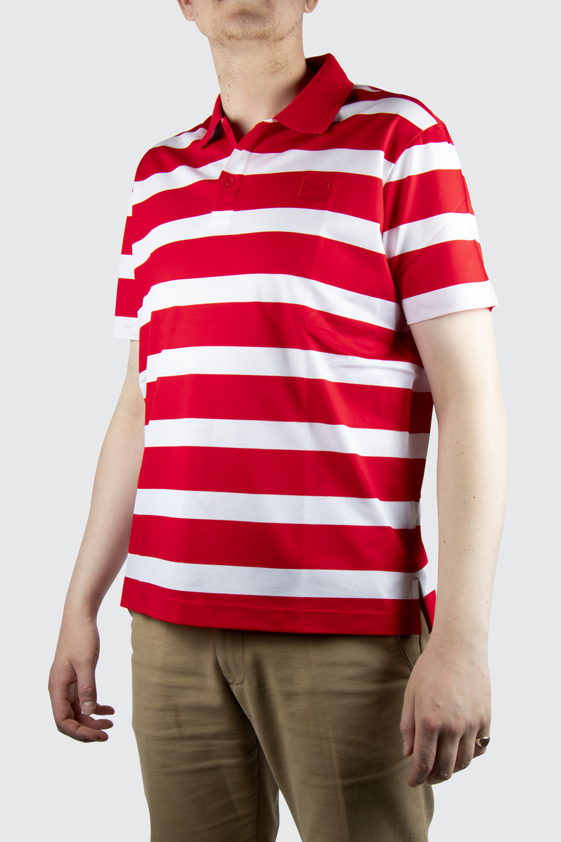 Paul & Shark Stripe Polo Red
