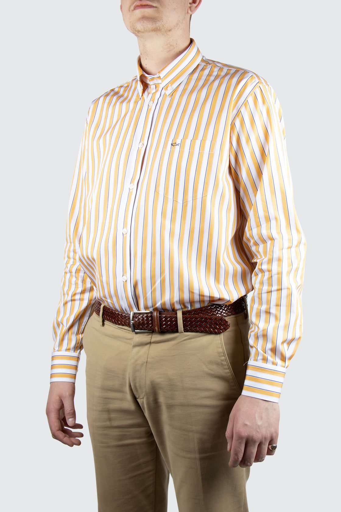 Paul & Shark Stripe Shirt Yellow