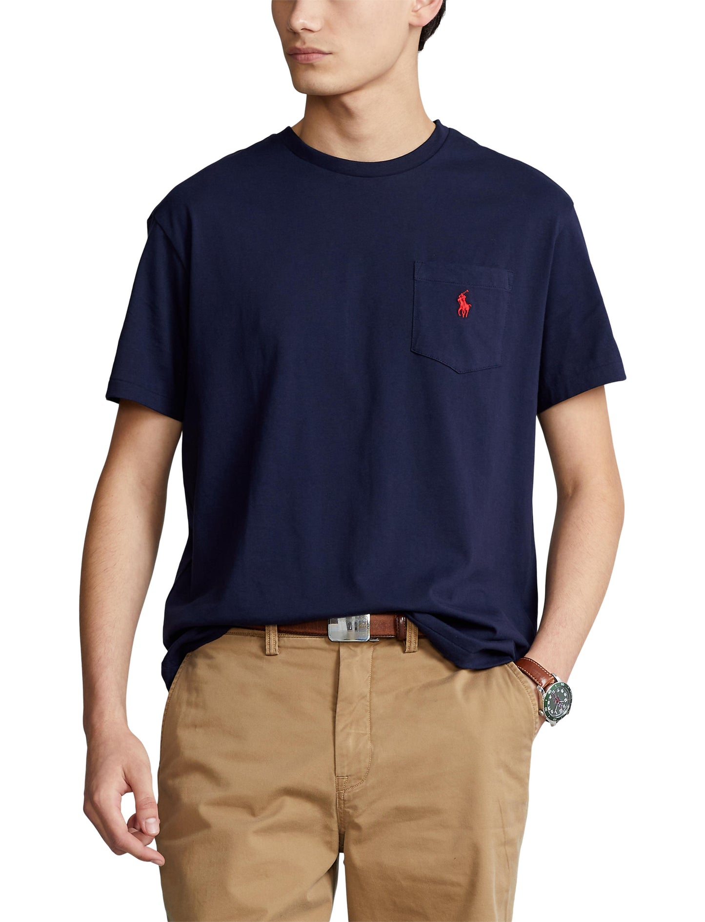 Polo Ralph Lauren Classic Fit Crew Neck Pocket Tee Ink
