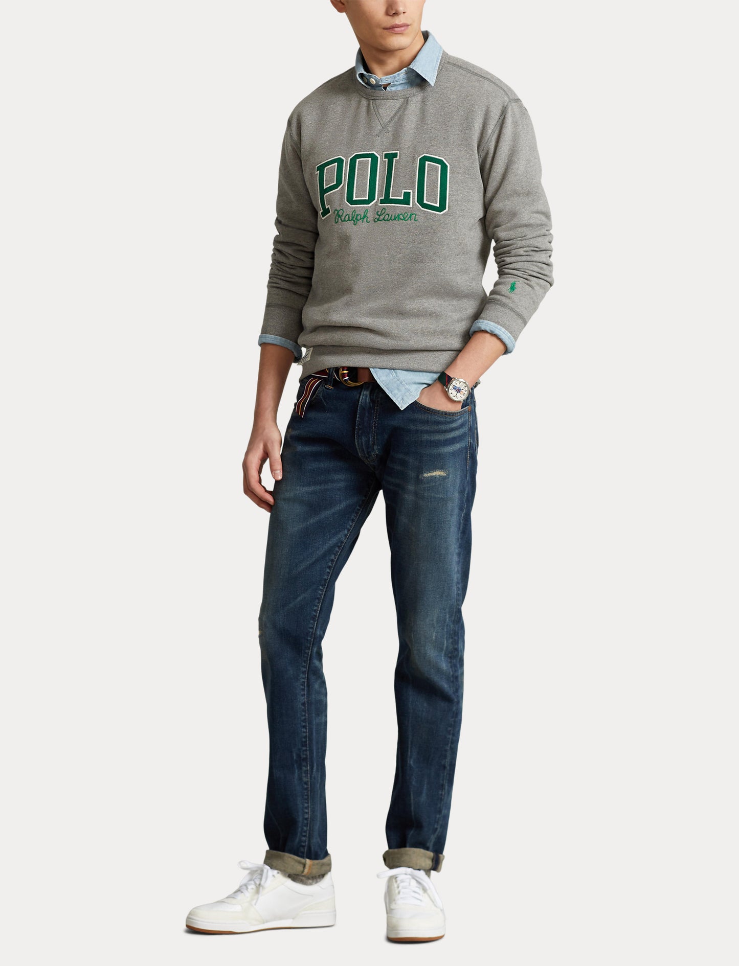 Polo Ralph Lauren Crew Logo Print Sweatshirt