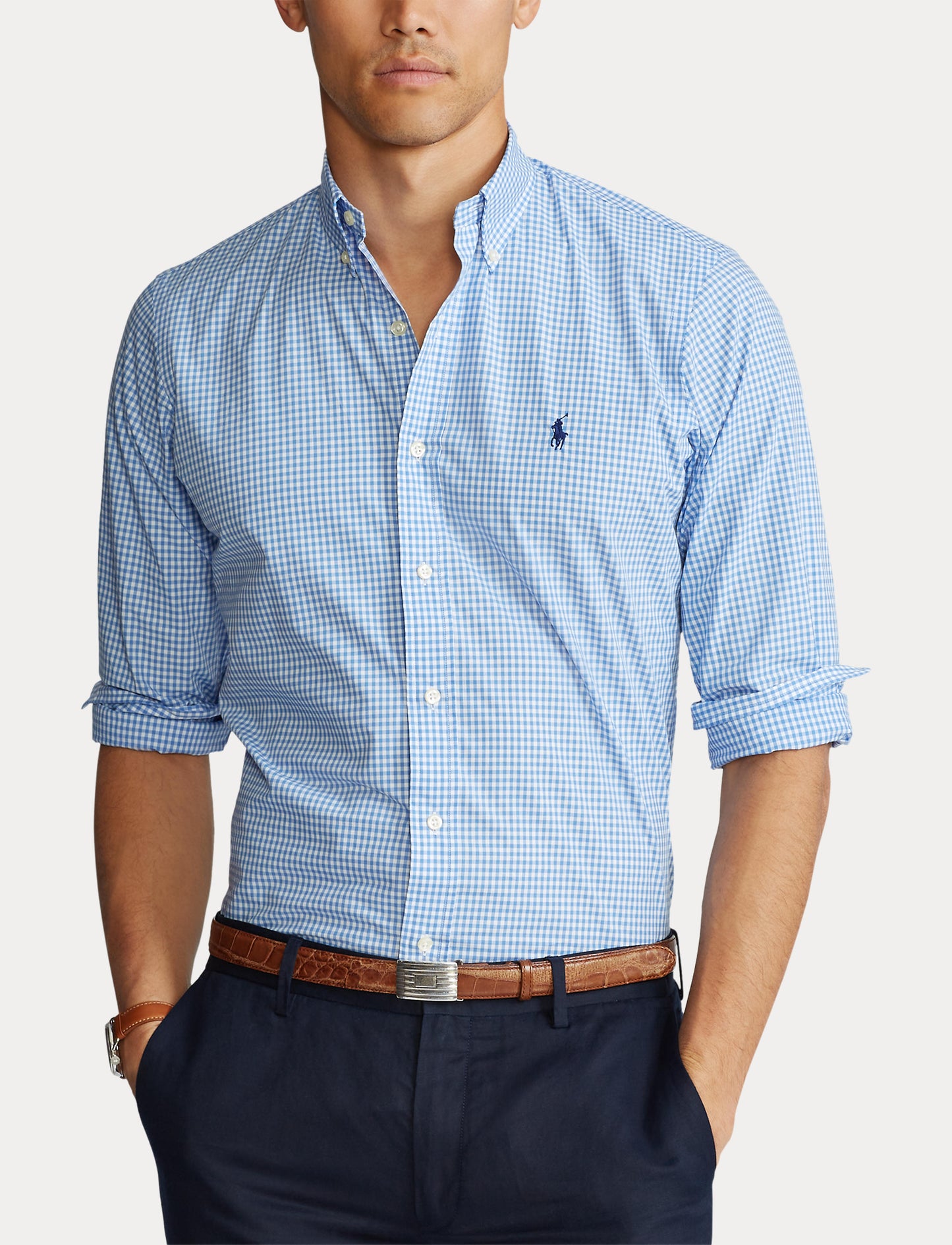 Polo Ralph Lauren Custom Fit Checked Shirt Blue/White