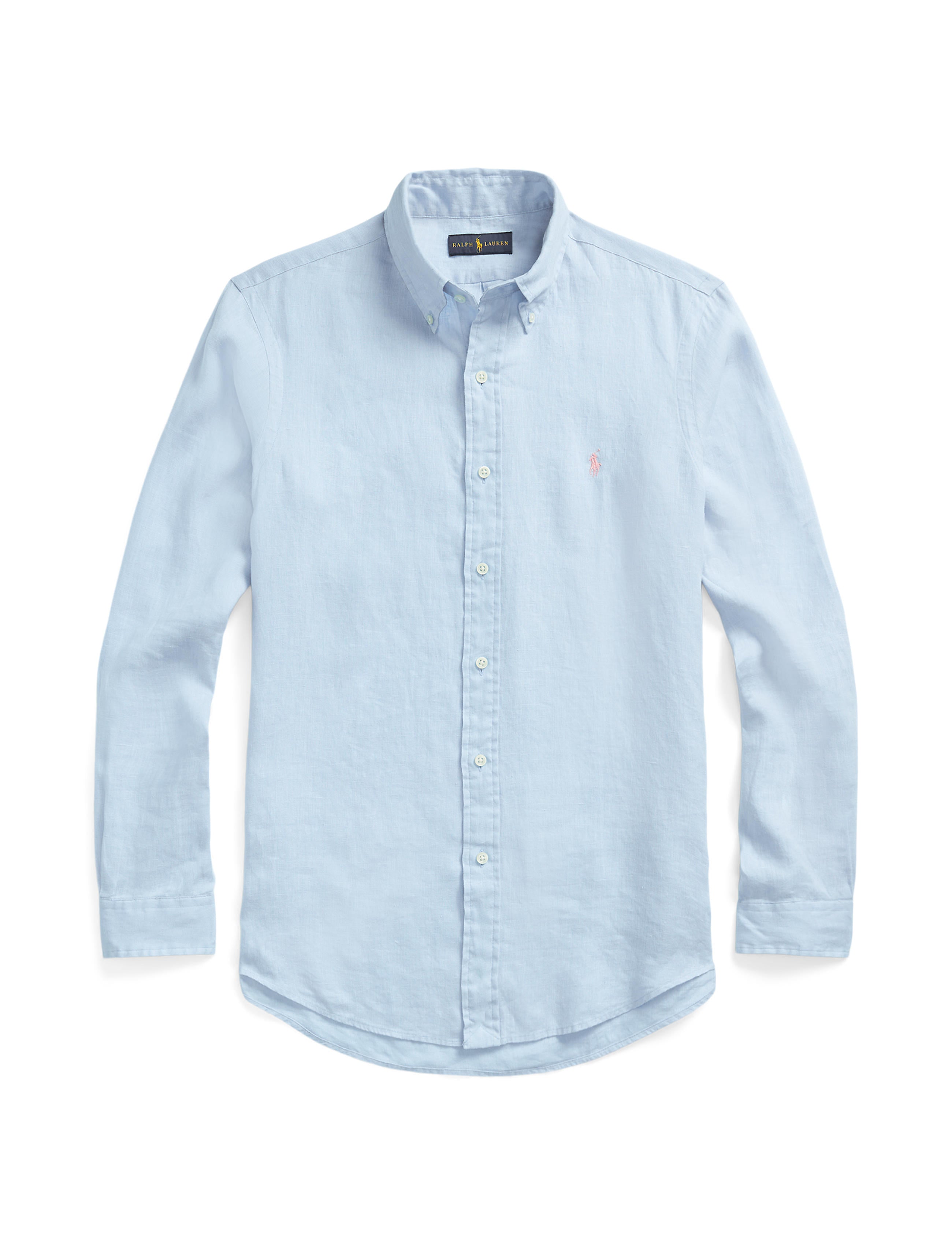 Polo Ralph Lauren Custom Fit Linen Shirt Elite Blue – routleys.com.au