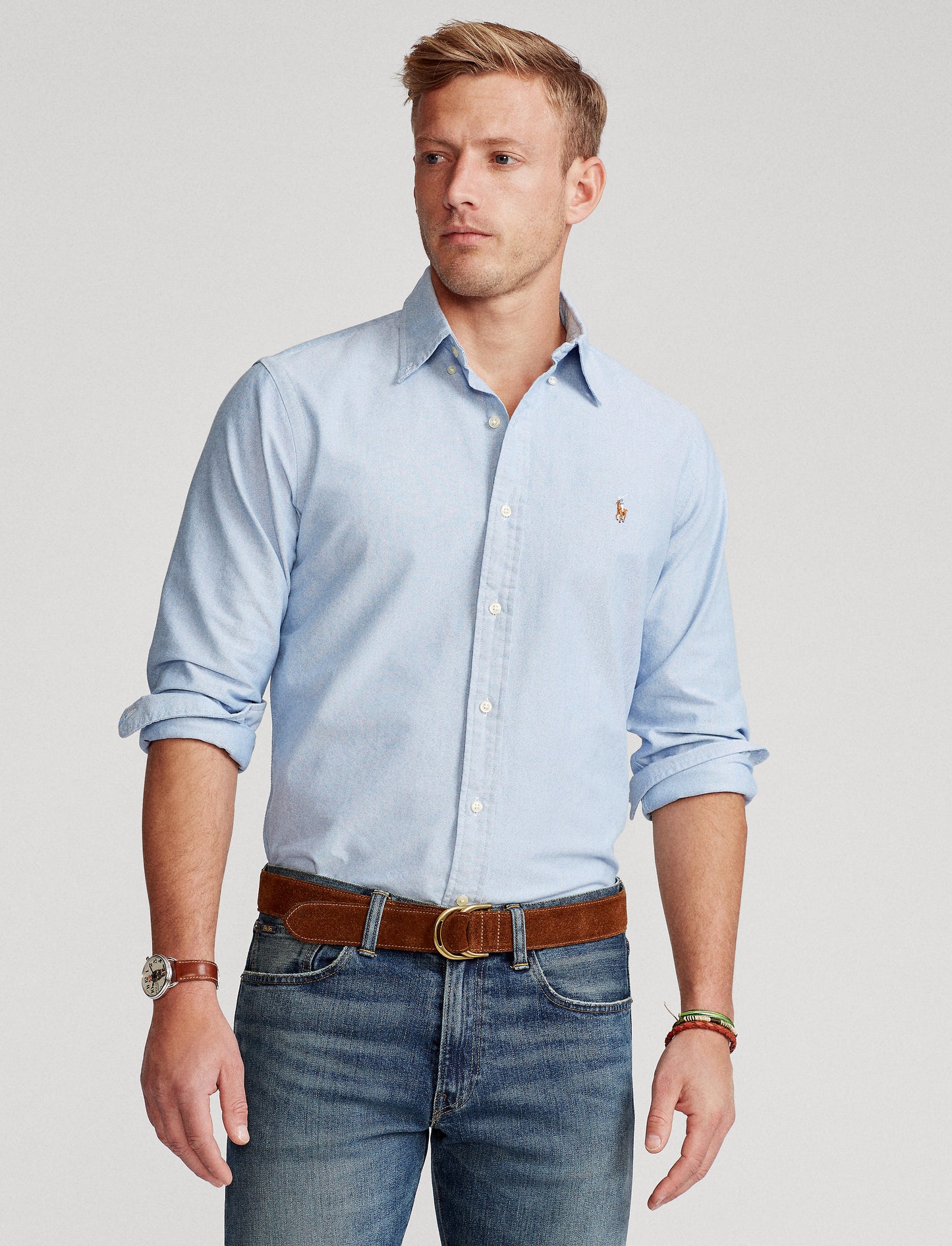 Polo Ralph Lauren Custom Fit Oxford Shirt Blue
