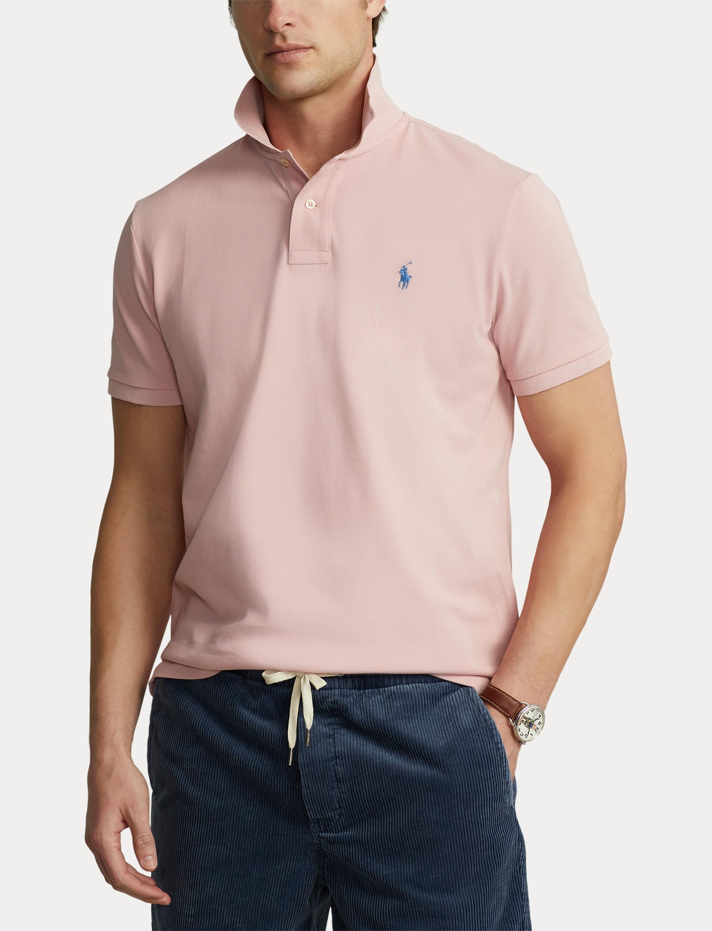 Polo Ralph Lauren Custom Mesh Polo Rose