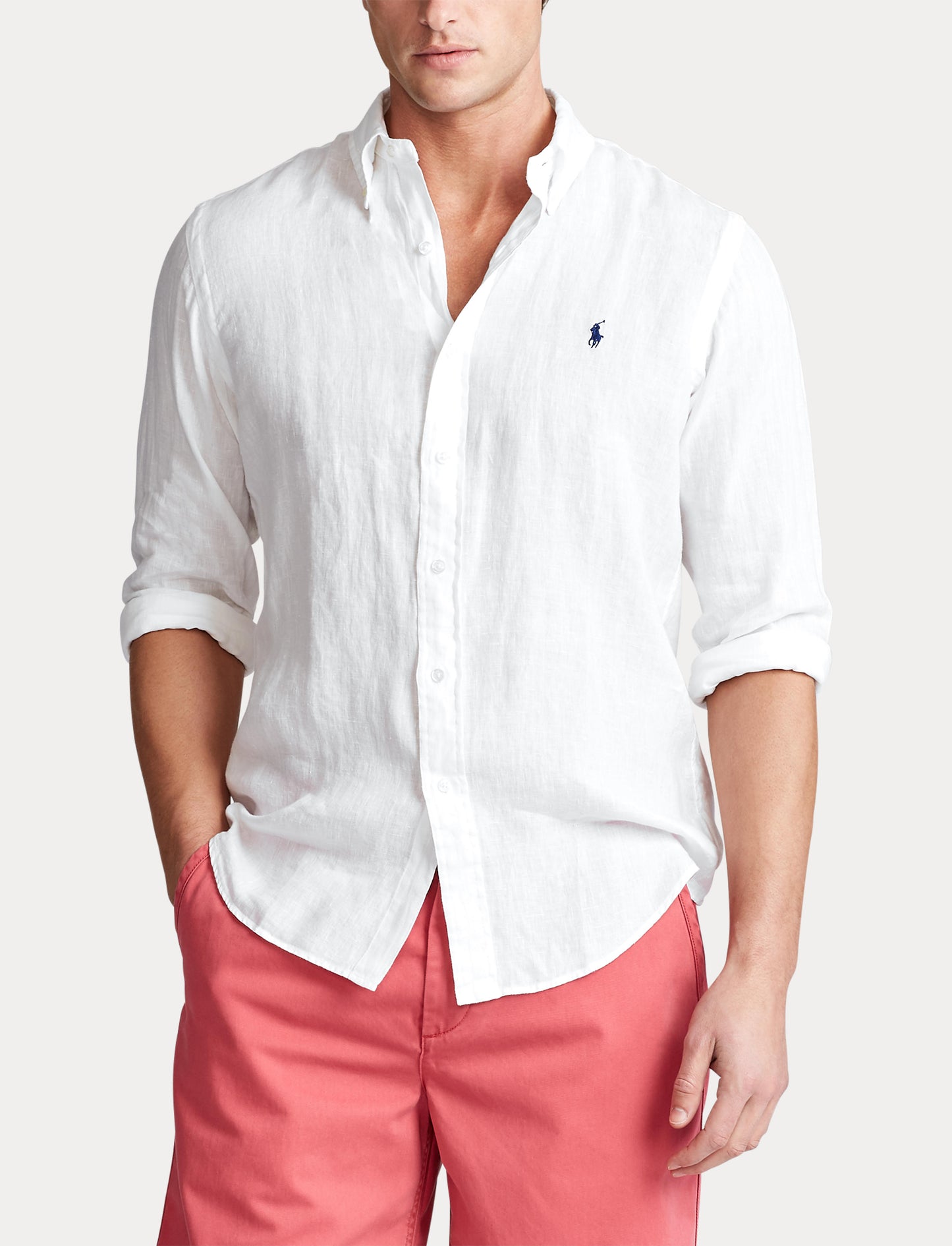 Polo Ralph Lauren Linen Shirt White