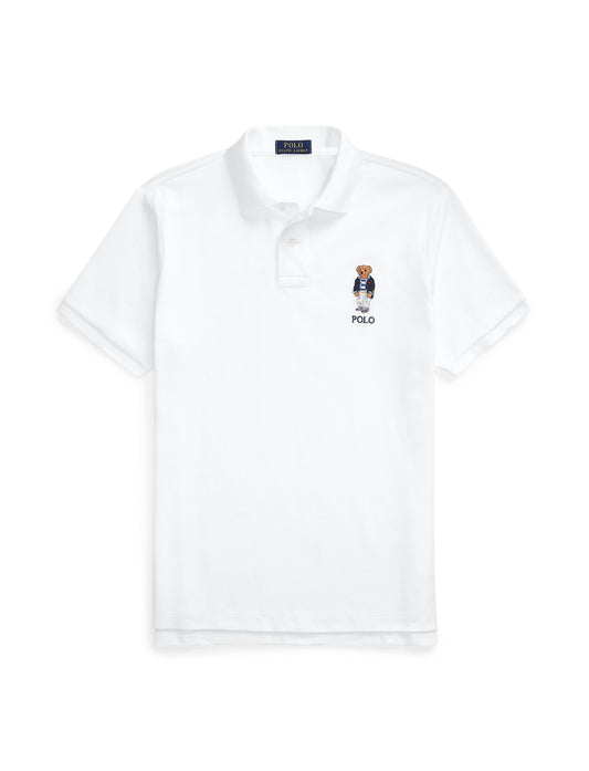 Polo Ralph Lauren Slim Fit Bear Polo White