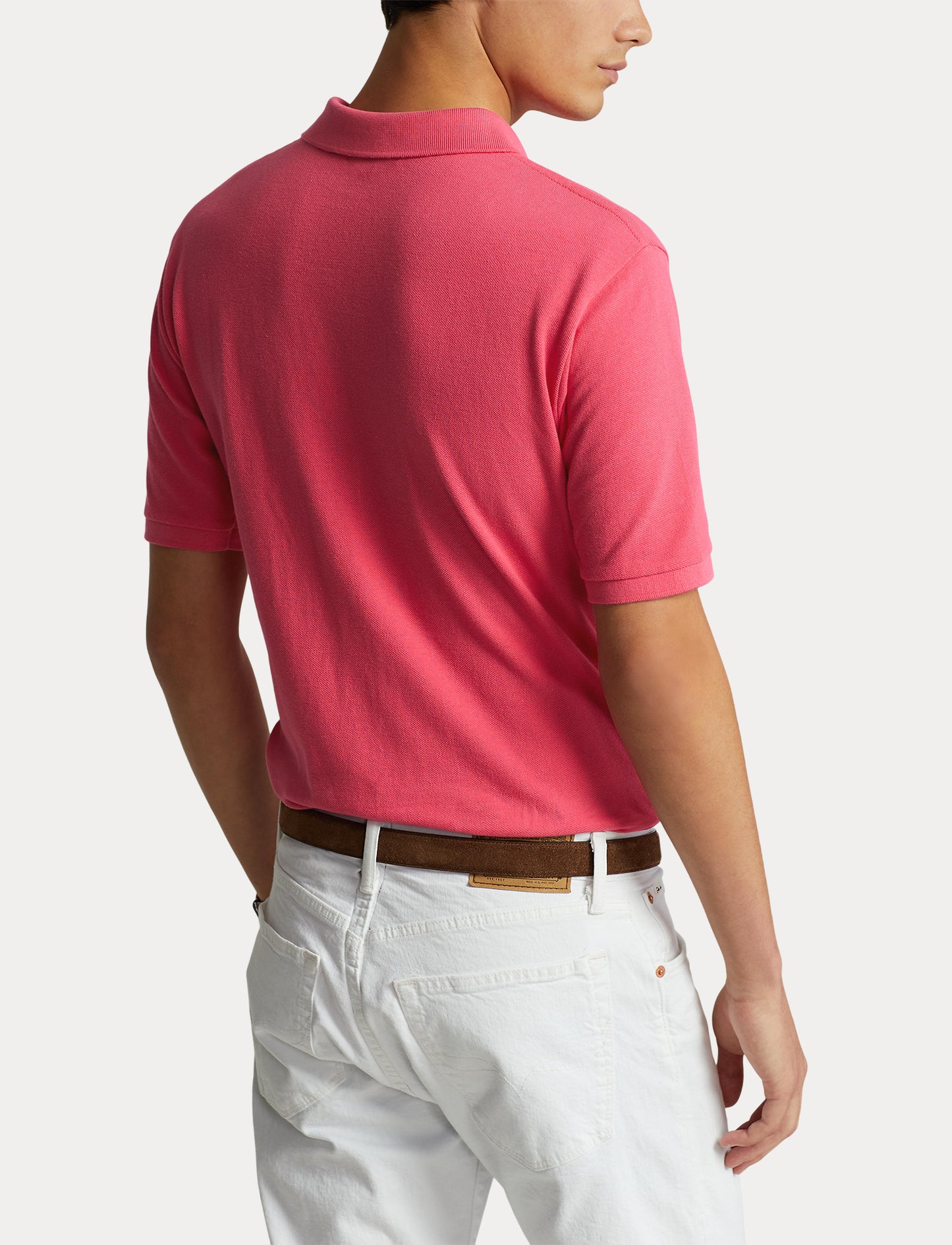 Polo Ralph Lauren Slim Fit Mesh Polo Hot Pink