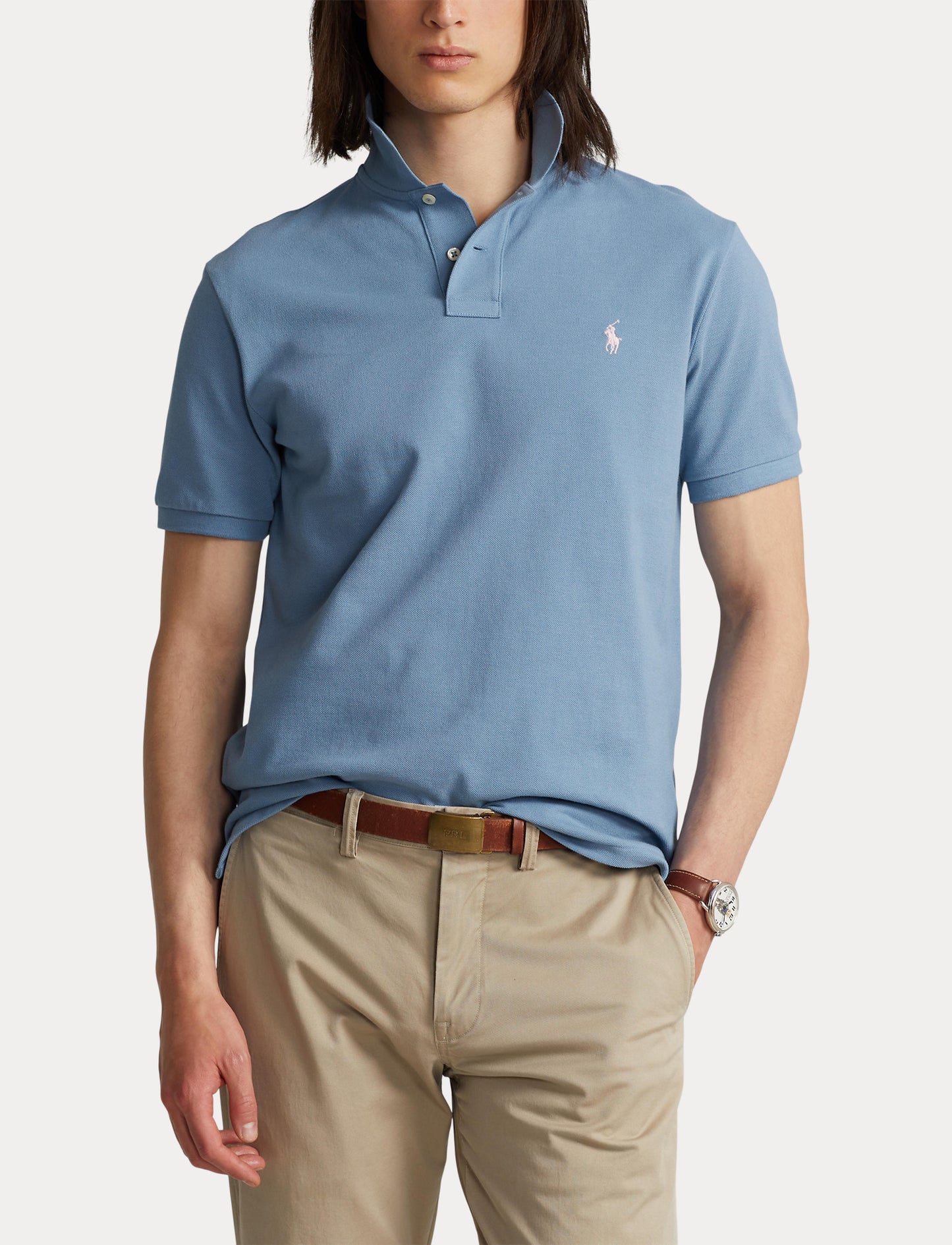 Polo Ralph Lauren Custom Mesh Polo Blue