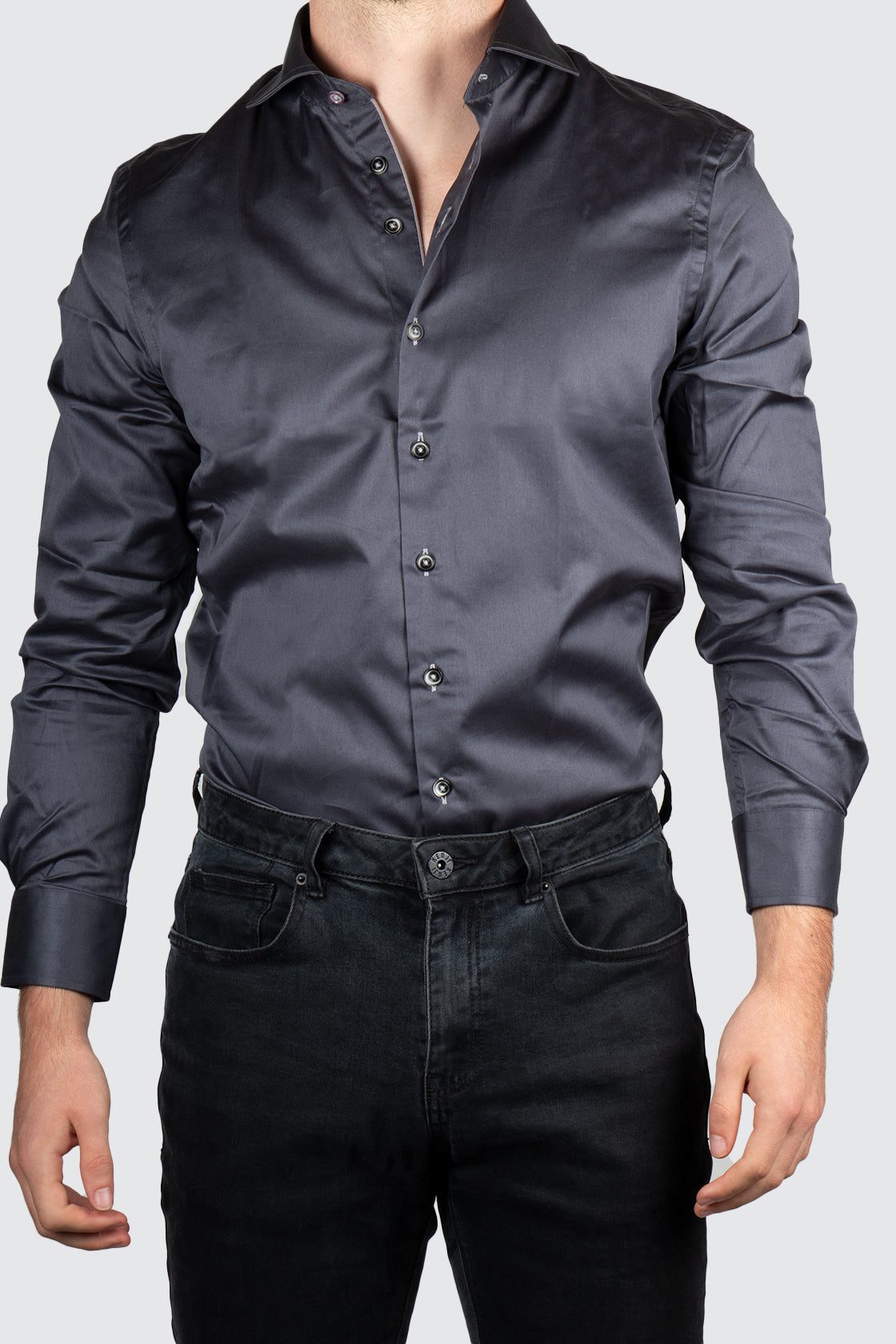 R2 Amsterdam Twill Shirt Antracite