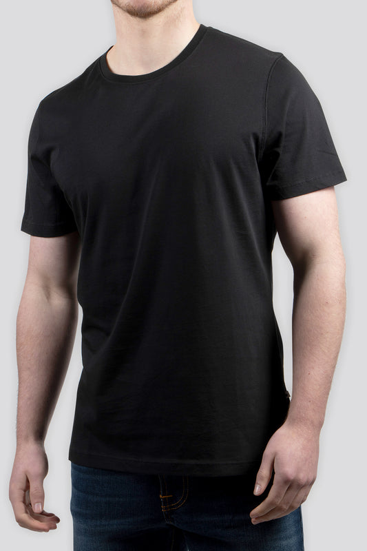 NN07 Pima Crew Neck Tee Black
