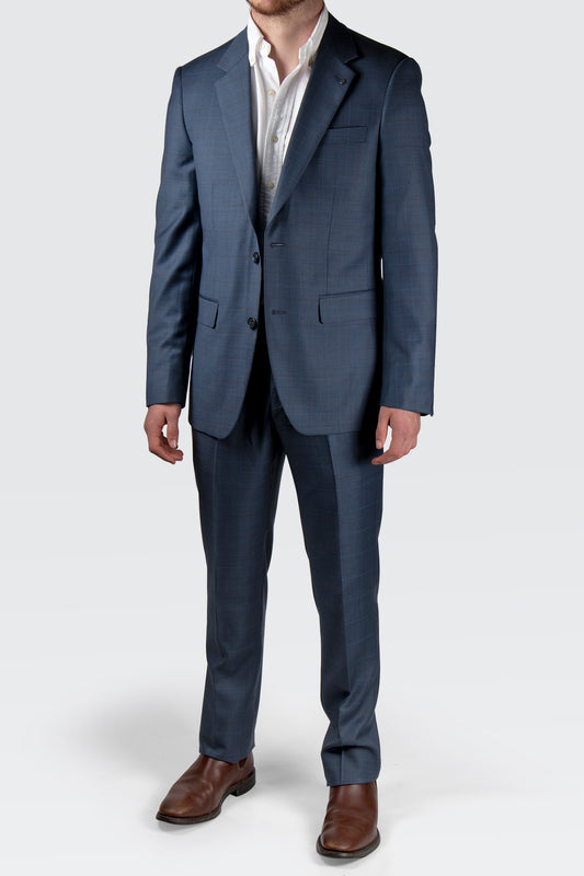 Routleys PE Check Suit Blue
