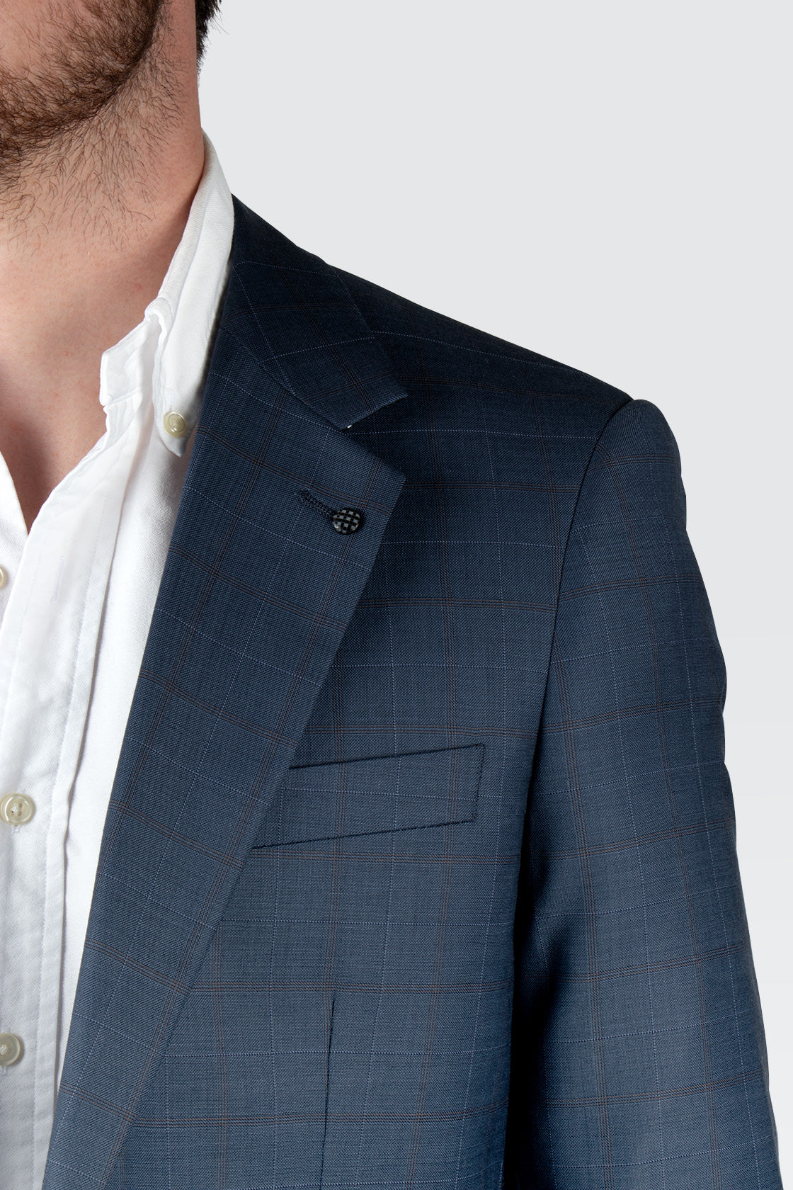 Routleys PE Check Suit Blue