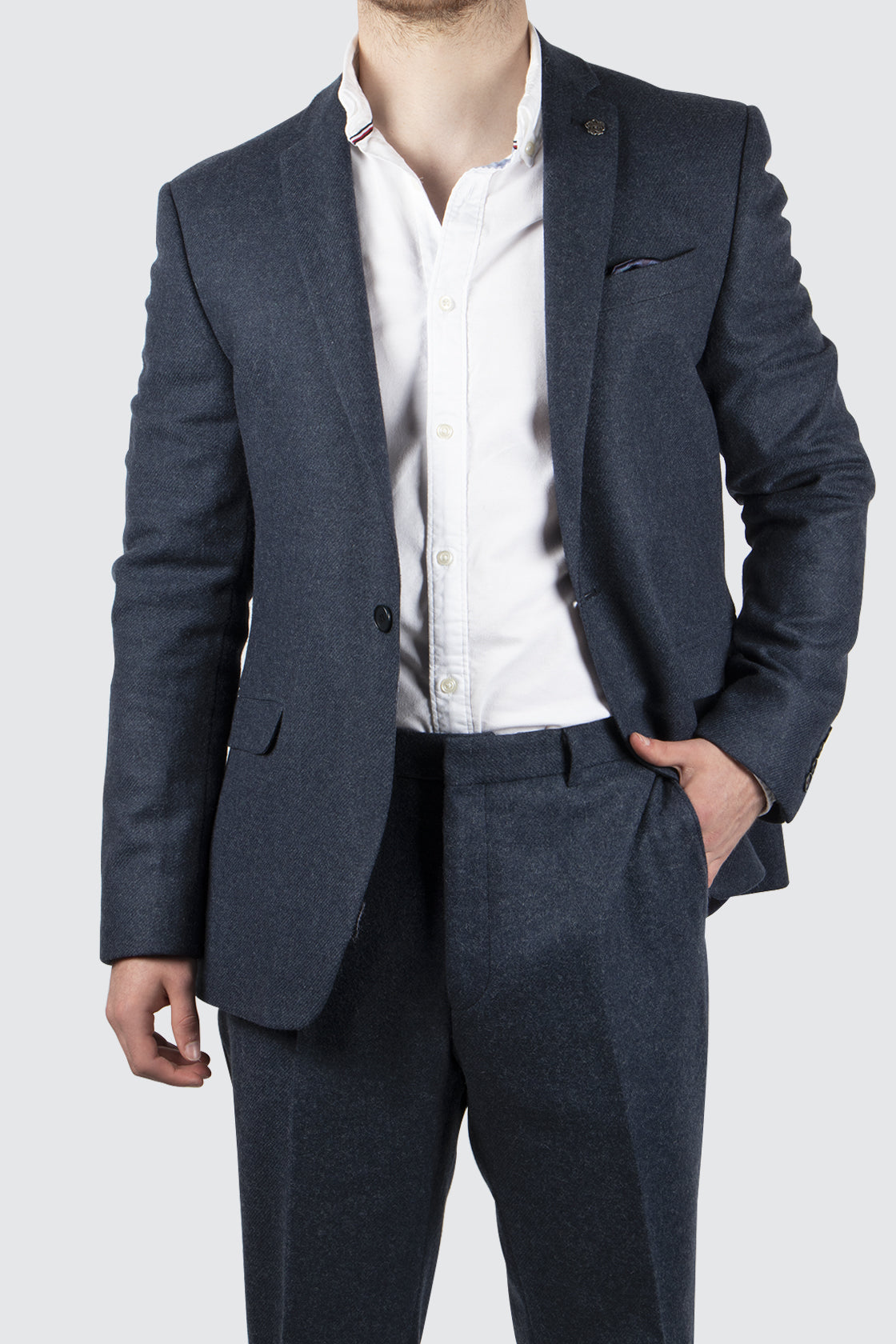 Ted Baker Dale Tweed Suit Green
