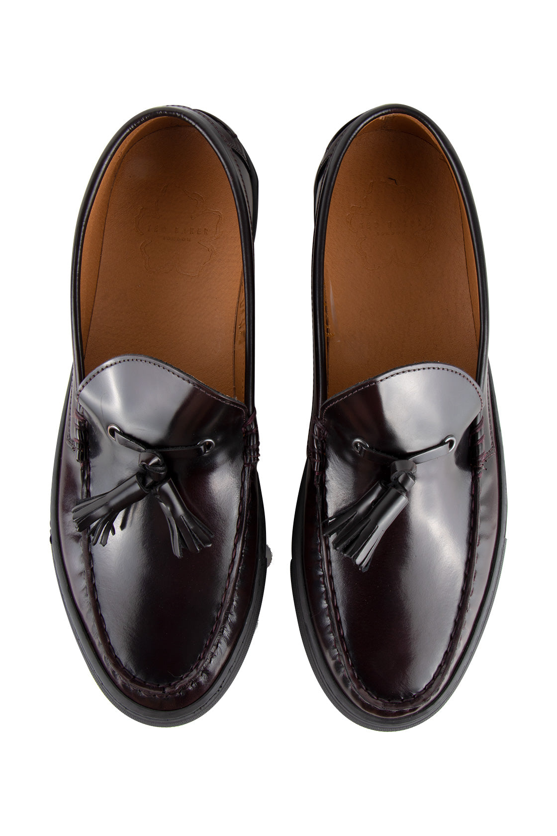 Ted Baker Petie Hybrid Leather Tassel Loafer Oxblood