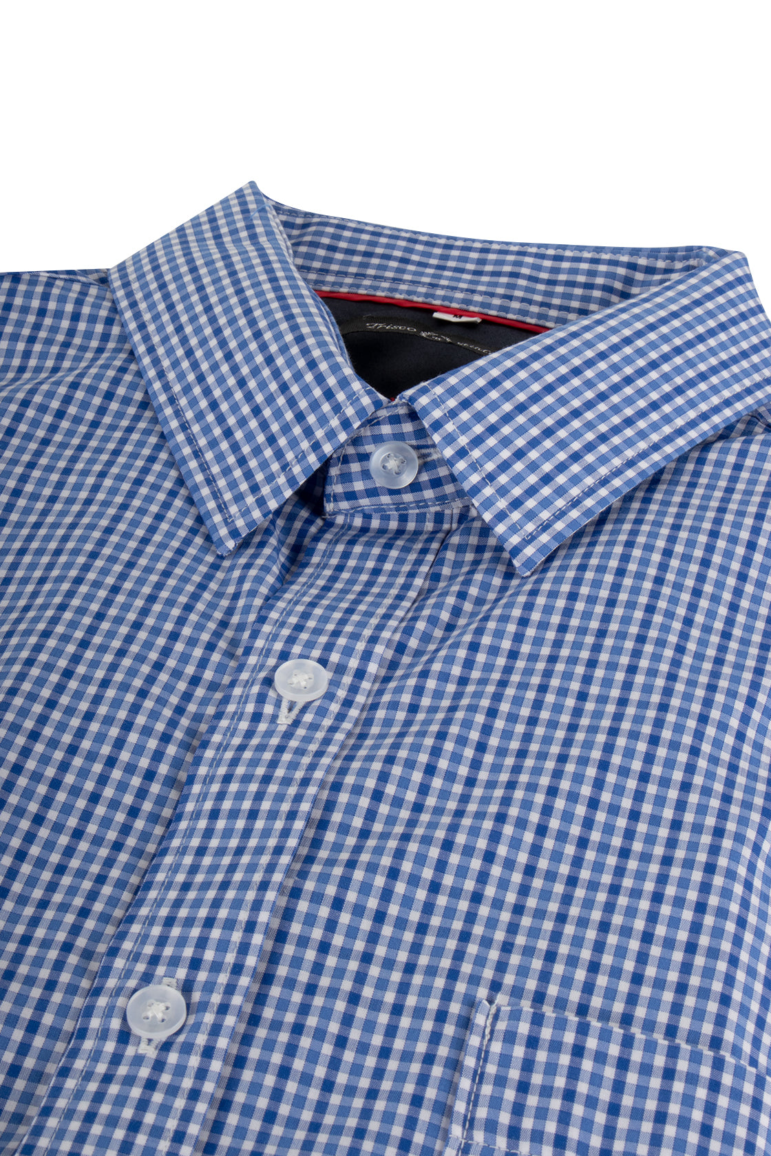 Trisco Studio Check LS Cotton Shirt Blue