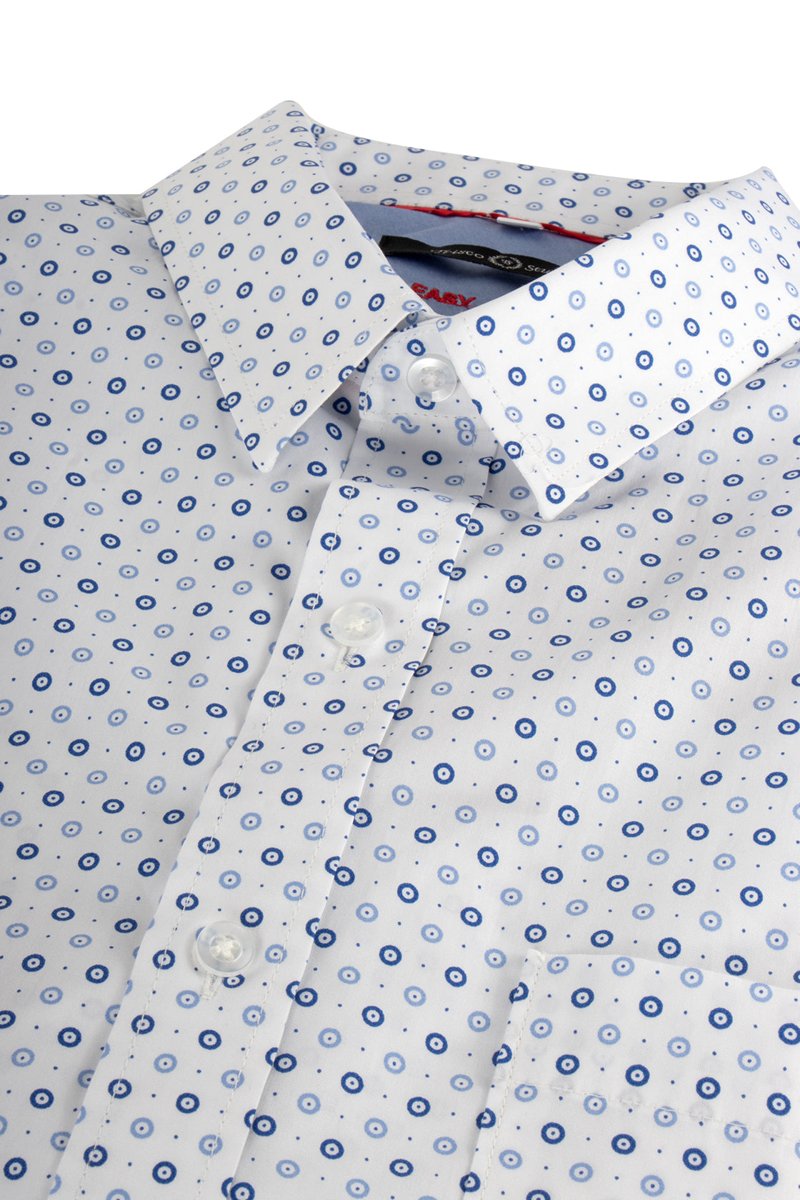 Trisco Studio Circle LS Cotton Shirt White