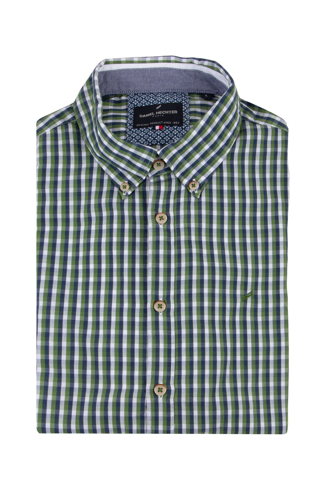 Daniel Hechter Green Check Shirt