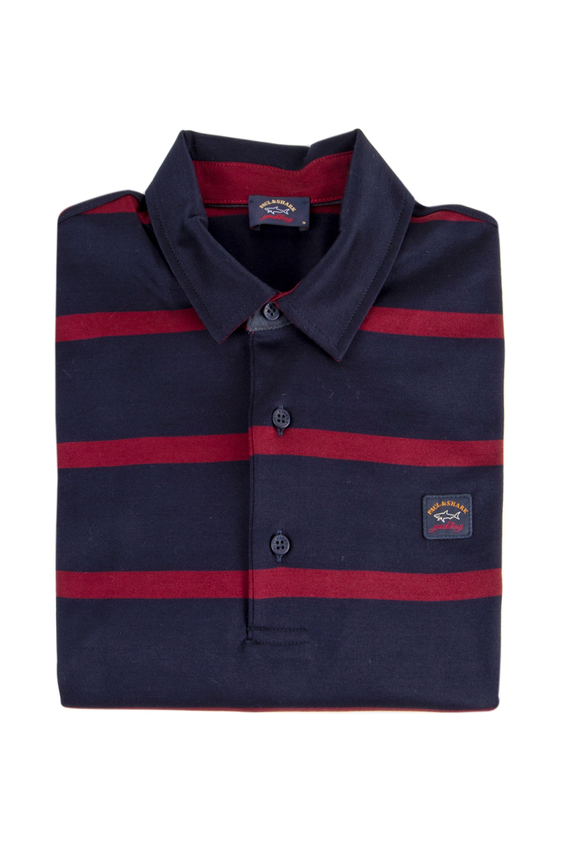 Paul & Shark Striped Long Sleeve Polo