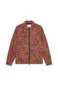 Les Deux Marseille Jacquard Zip Jacket Red Dahlia