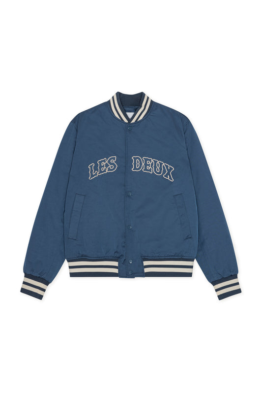 Les Deux Varsity Tech Jacket Dark Denim