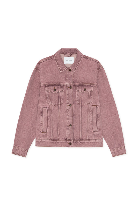 Les Deux Rally Denim Jacket Light Pink