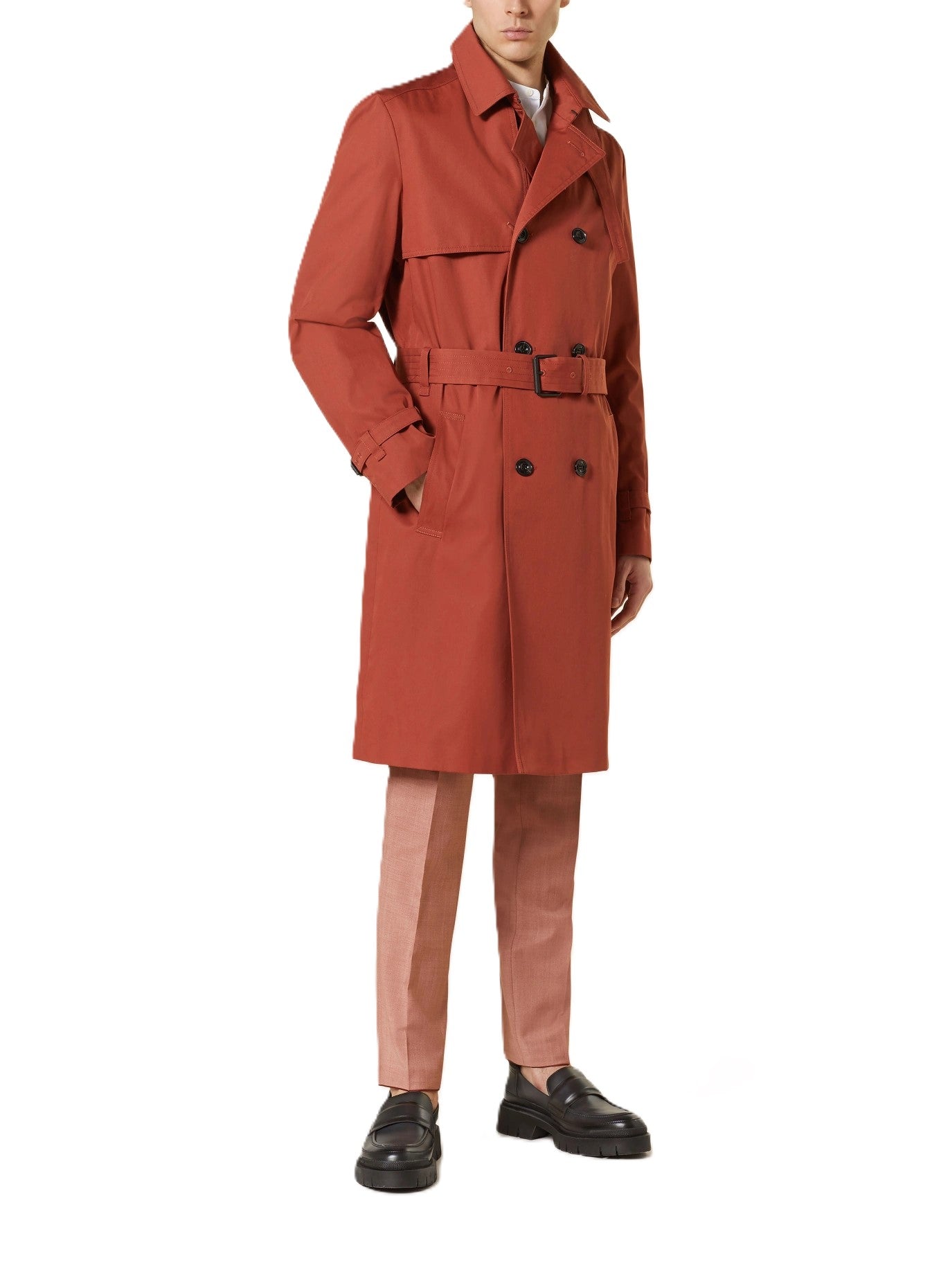 Hugo Boss Maluks Coat Dark Red