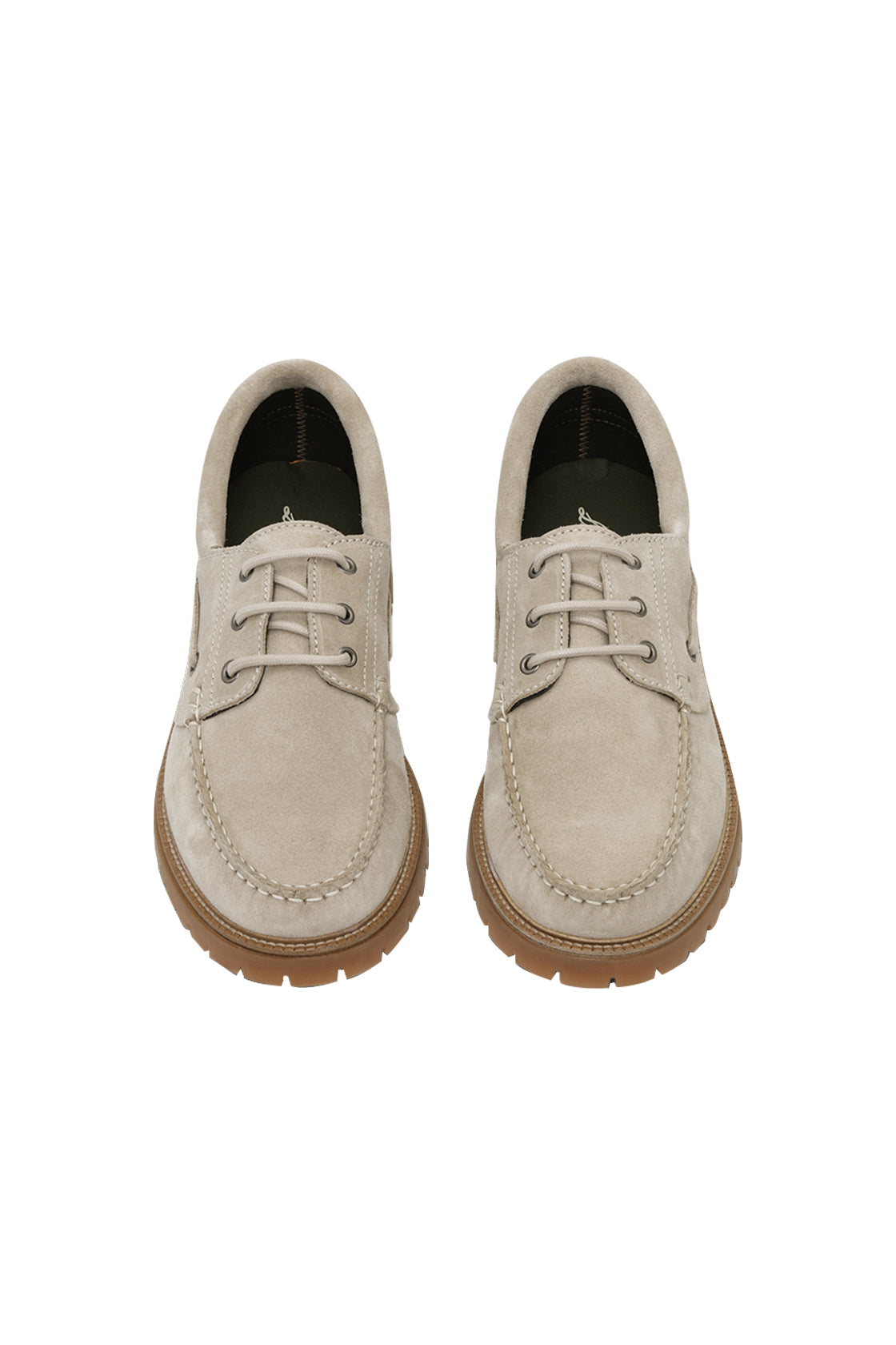 Les Deux Taylor Suede Boat Shoe Light Sand
