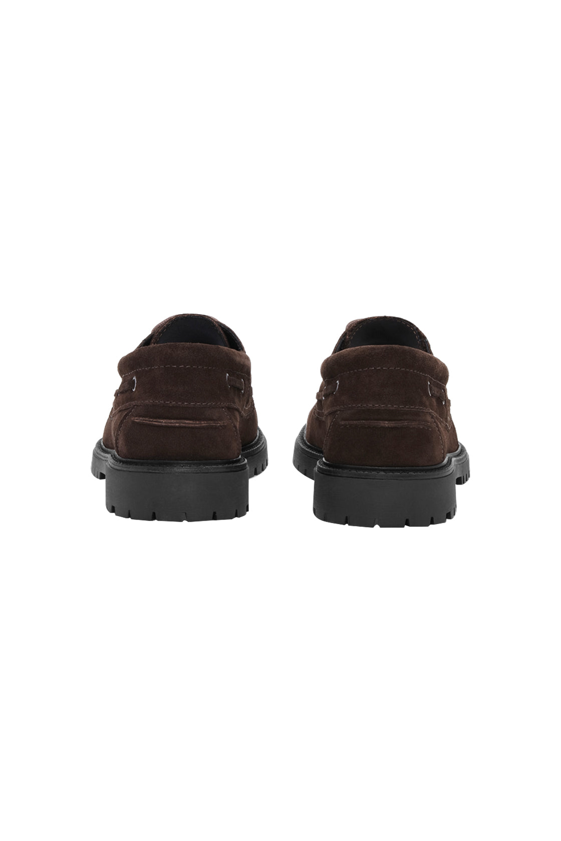 Les Deux Taylor Oil Suede Boat Shoe Turkish Coffee Brown