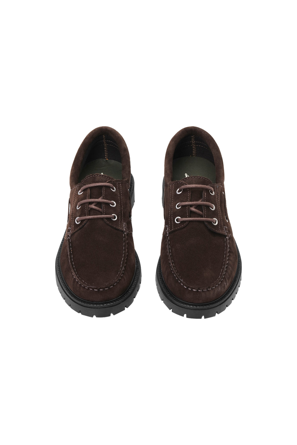 Les Deux Taylor Oil Suede Boat Shoe Turkish Coffee Brown