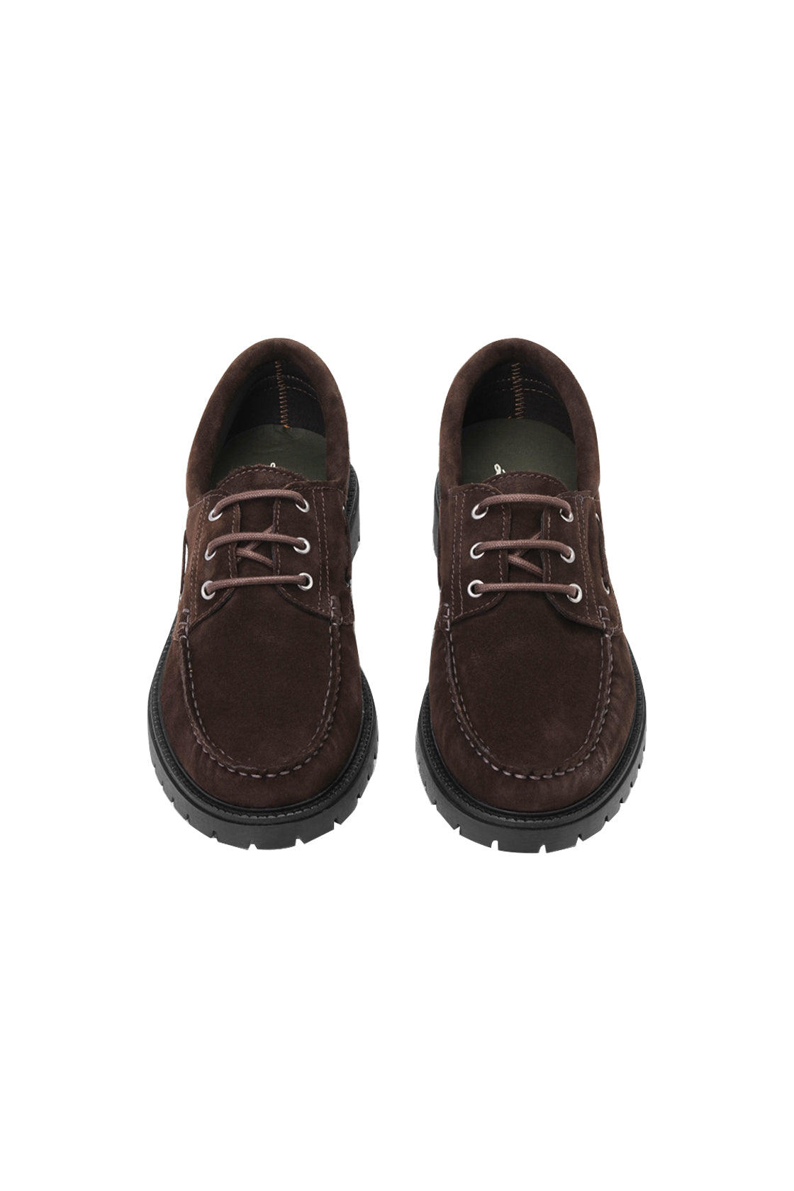 Les Deux Taylor Oil Suede Boat Shoe Turkish Coffee Brown