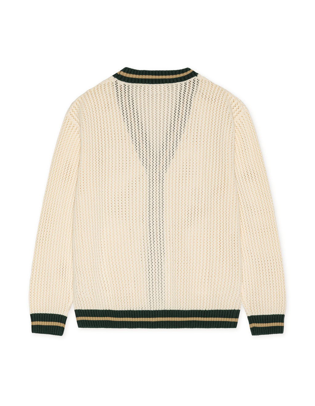 Les Deux Lace Knitted Cardigan Eggnog White
