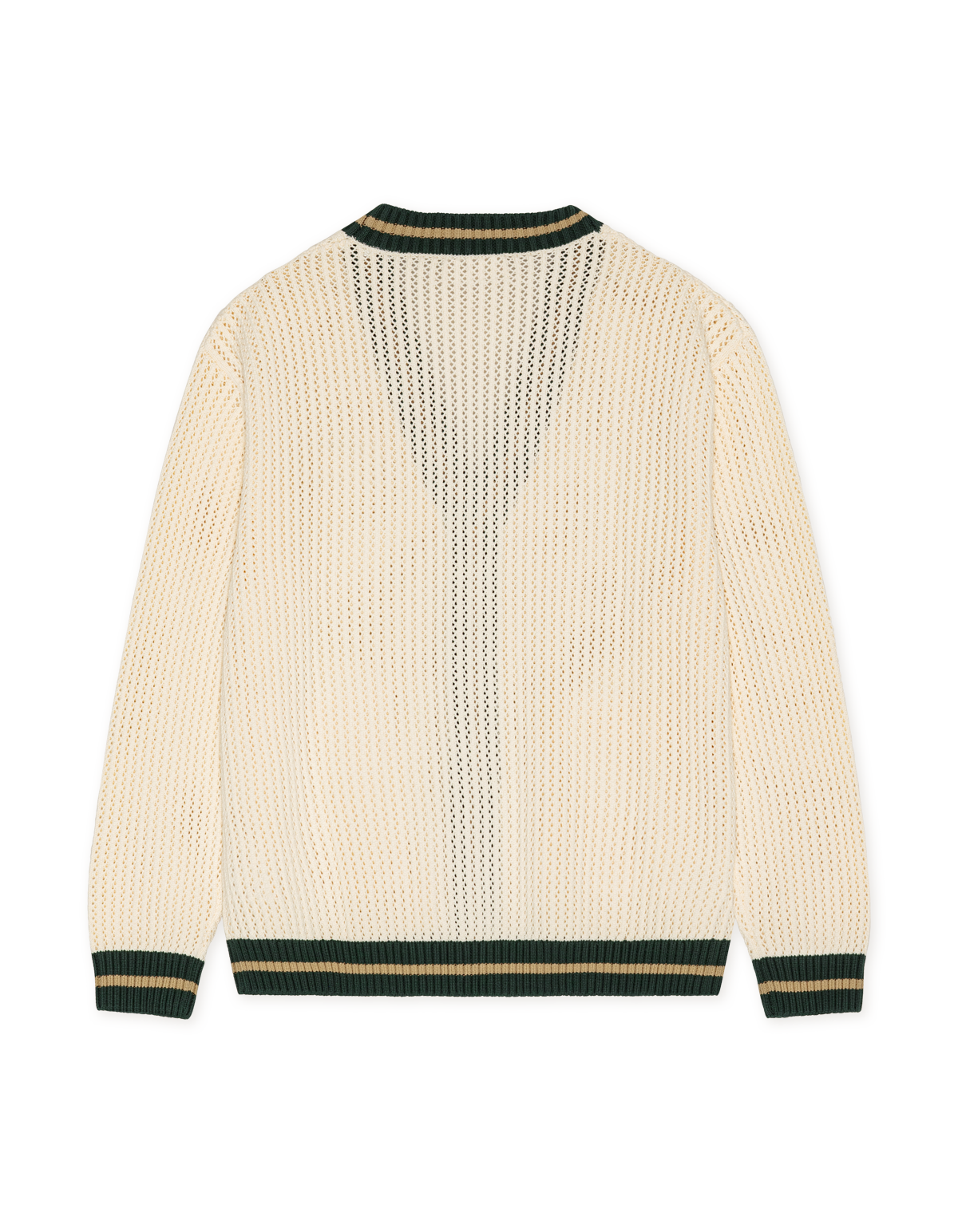 Les Deux Lace Knitted Cardigan Eggnog White