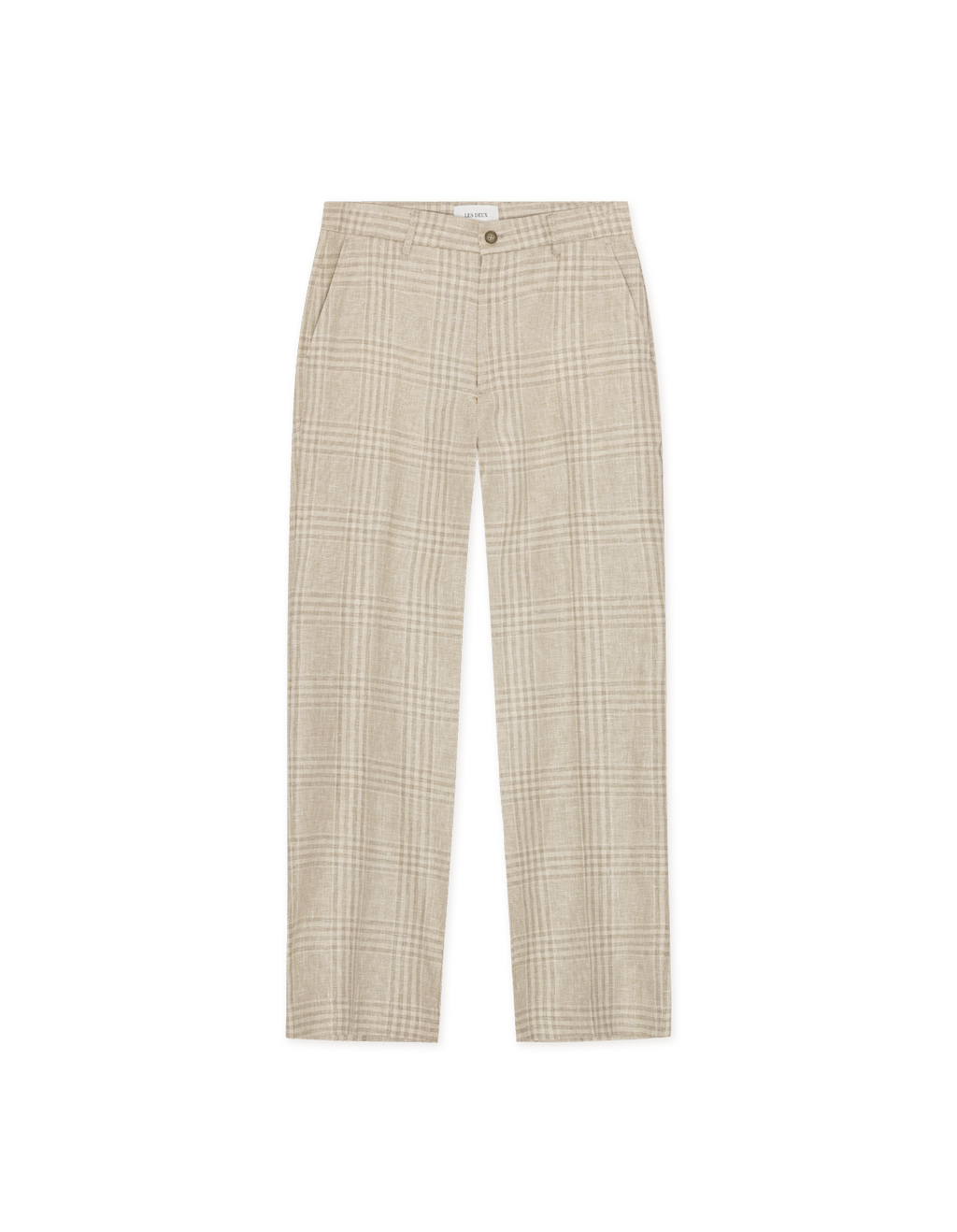 Les Deux Check Suit Pants L32 Light Sand