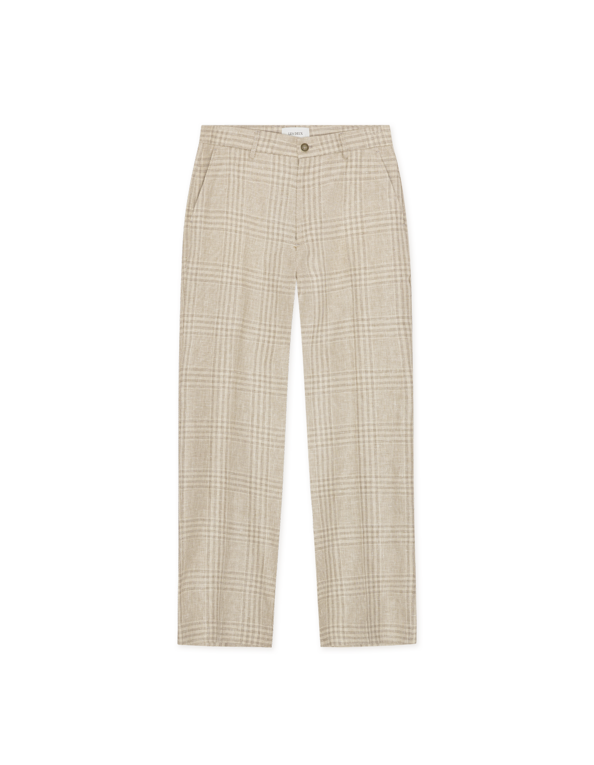 Les Deux Check Suit Pants L32 Light Sand
